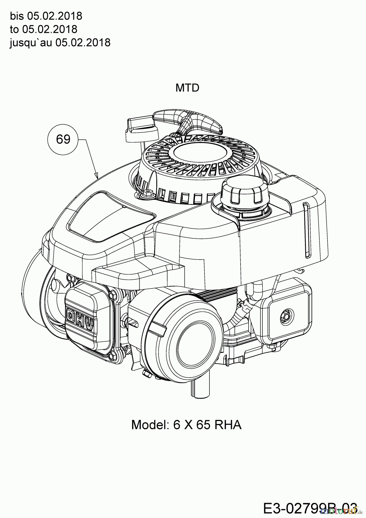  WOLF-Garten Expert Motormäher mit Antrieb Expert 46 W ES SP 12ACYAS7650  (2018) Motor MTD bis 05.02.2018