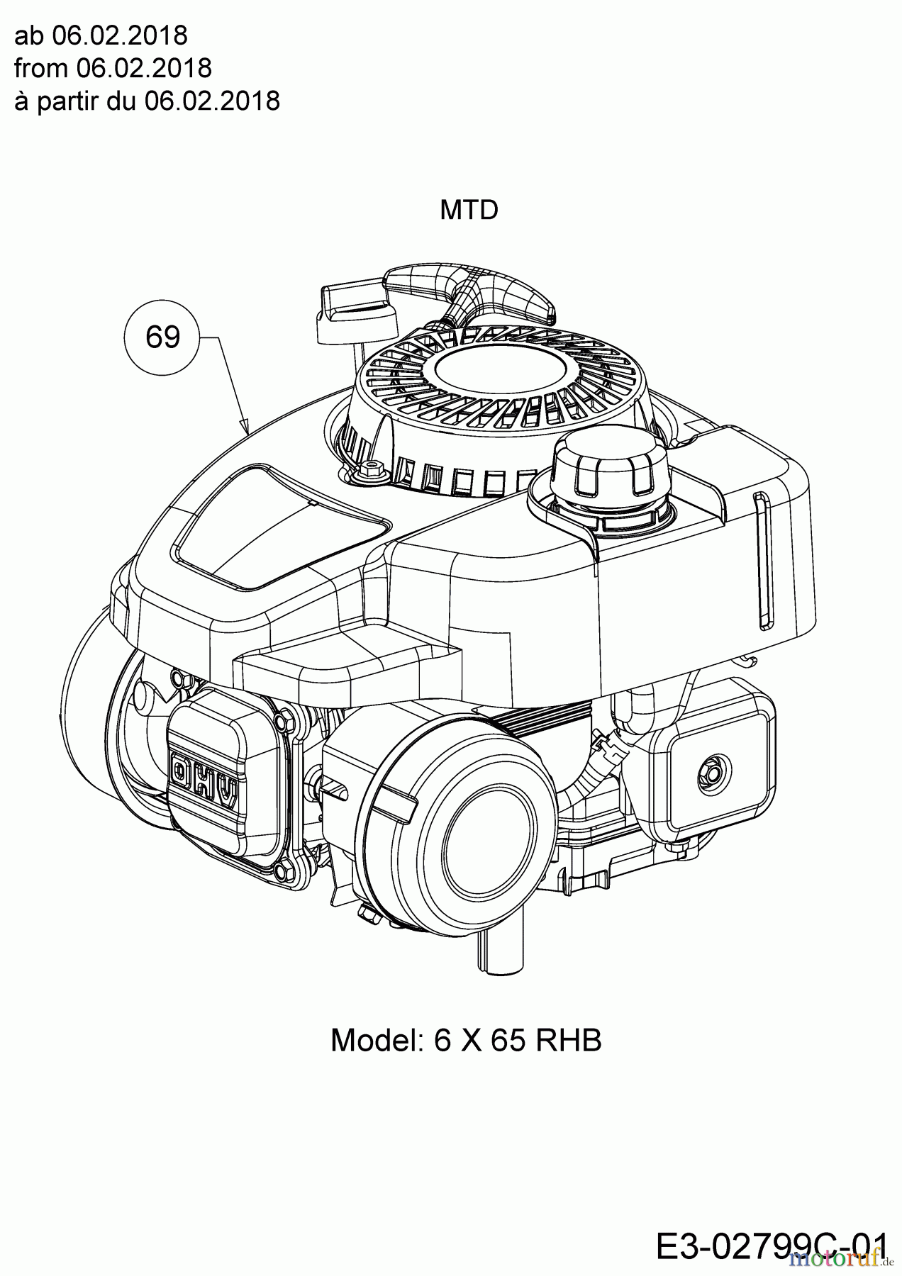  WOLF-Garten Expert Motormäher mit Antrieb Expert 46 W ES SP 12ACYAS7650  (2018) Motor MTD ab 06.02.2018