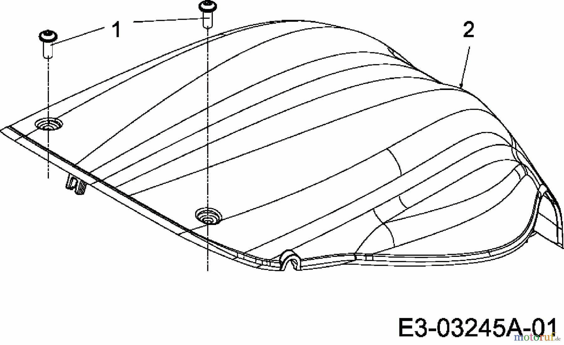  Merox Elektromäher MX 33 E 18C-M4D-667  (2007) Motorabdeckung