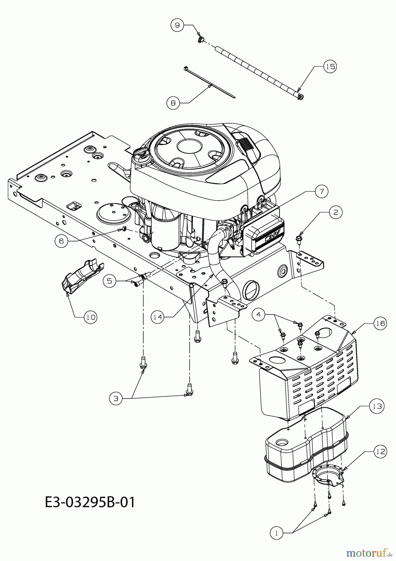  Bolens ältere Modelle Rasentraktoren BL 135/96 T 13AH775F684  (2009) Motorzubehör