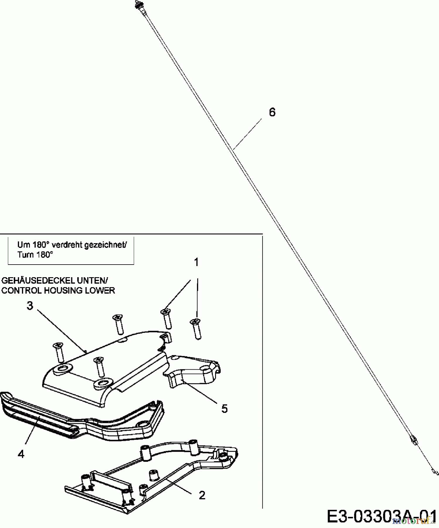  MTD ältere Modelle Motormäher mit Antrieb SP 53 CWH 12A-98EQ678  (2007) Geschwindigkeitsregelung