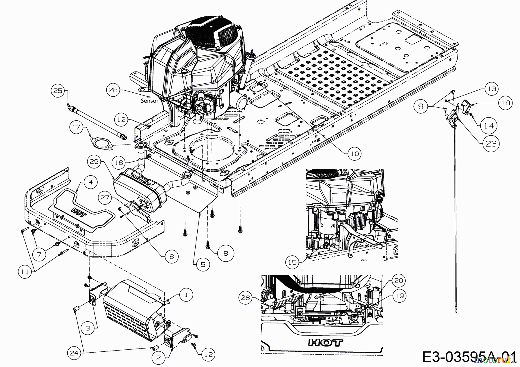  Cub Cadet Zero Turn XZ2  107I 17AWCBYS603  (2018) Motorzubehör