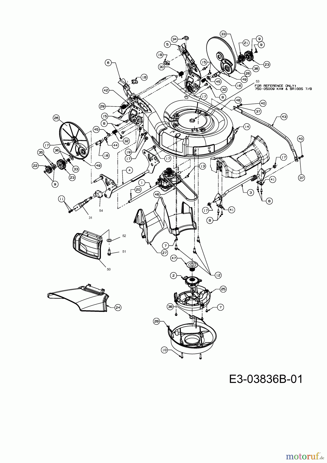  Massey Ferguson Motormäher mit Antrieb MF 19 SHWK 12AI127D695  (2009) Getriebe, Schnitthöhenverstellung, Variator