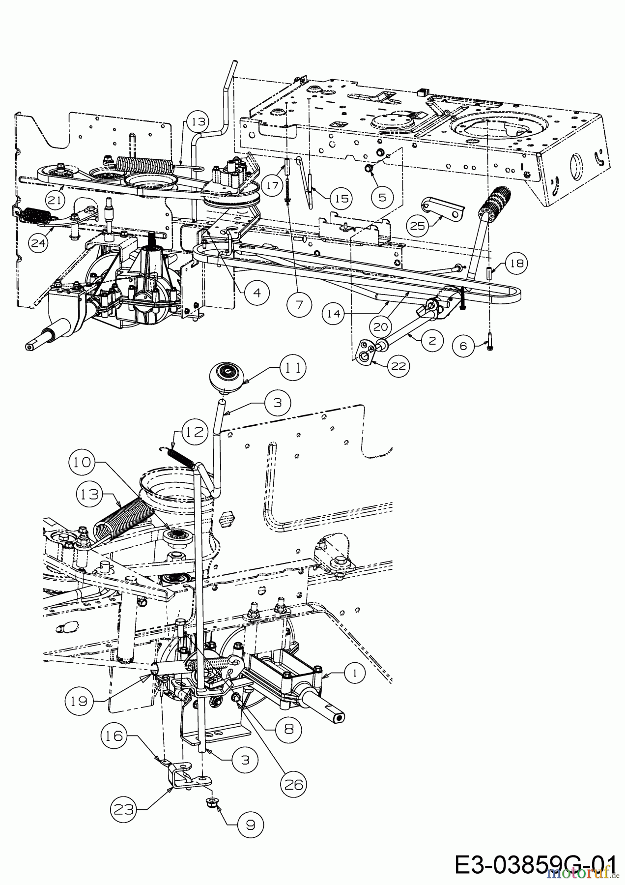  Massey Ferguson Rasentraktoren MF 36-13 RT 13HH77GE695  (2017) Fahrantrieb, Pedal, Schalthebel