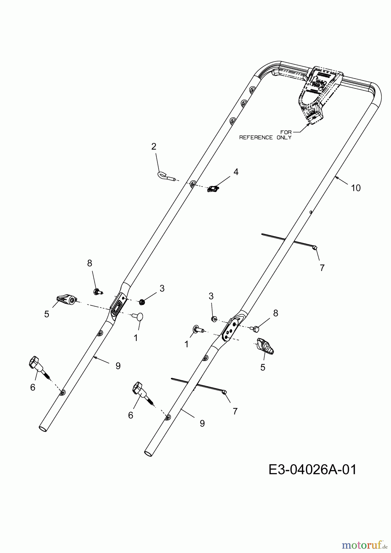  Troy-Bilt Motormäher mit Antrieb TB 260 12AVB21Q309  (2014) Holm