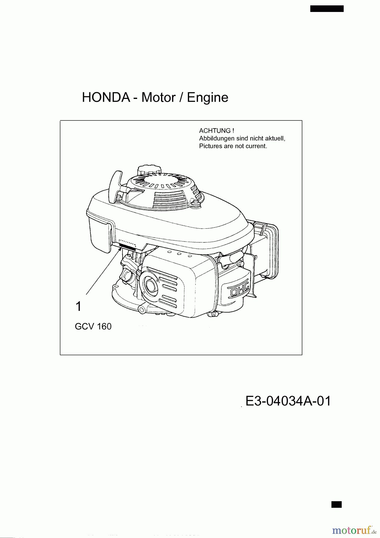  Troy-Bilt Motormäher mit Antrieb TB 260 12AVB21Q309  (2014) Motor