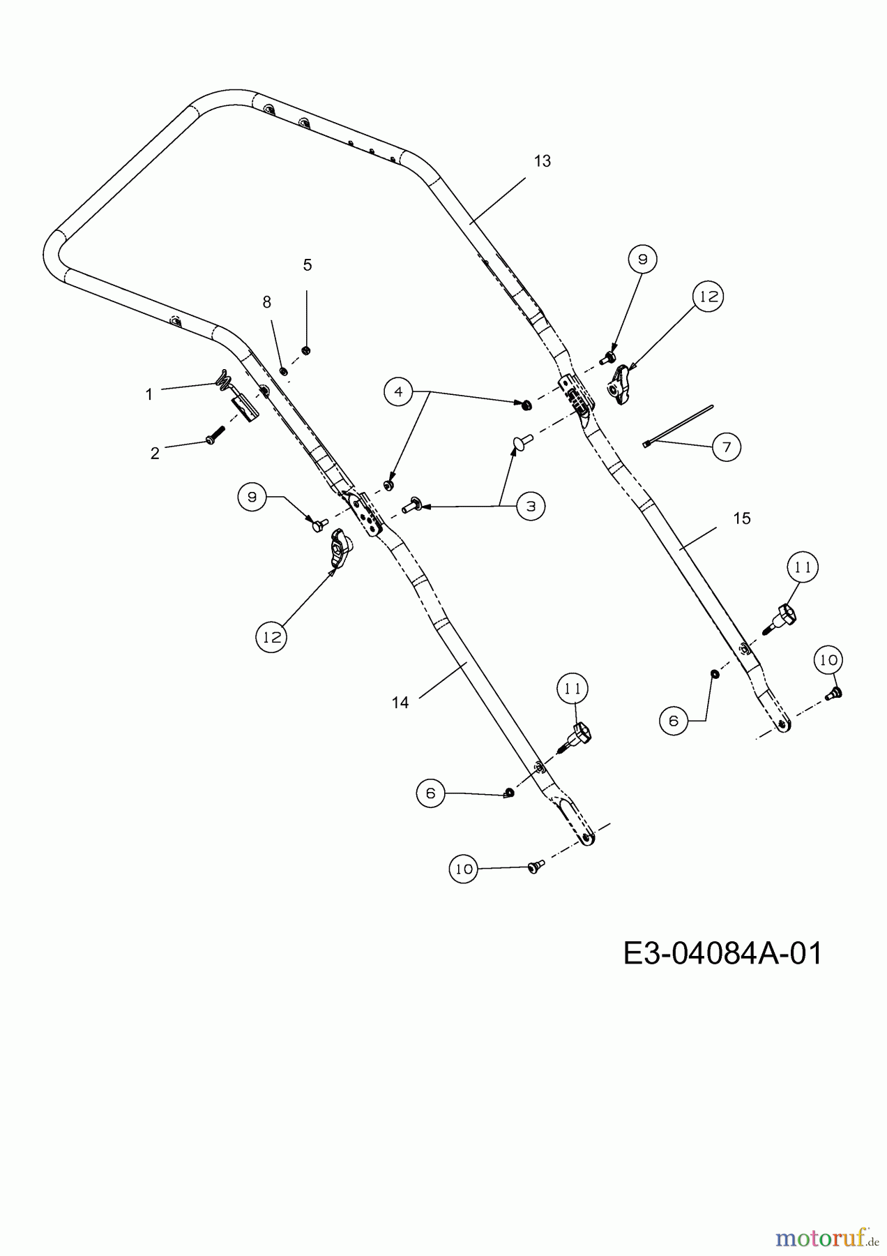  WOLF-Garten Expert Motormäher mit Antrieb Expert 530 A 12A-PUKC650  (2014) Holm