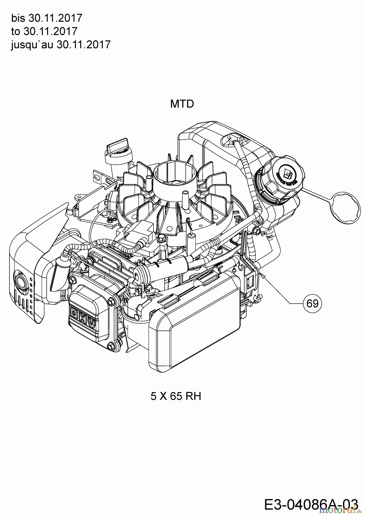  Cub Cadet Motormäher mit Antrieb CC 53 SPO V HW 12ABPVKC603  (2018) Motor MTD bis 30.11.2017