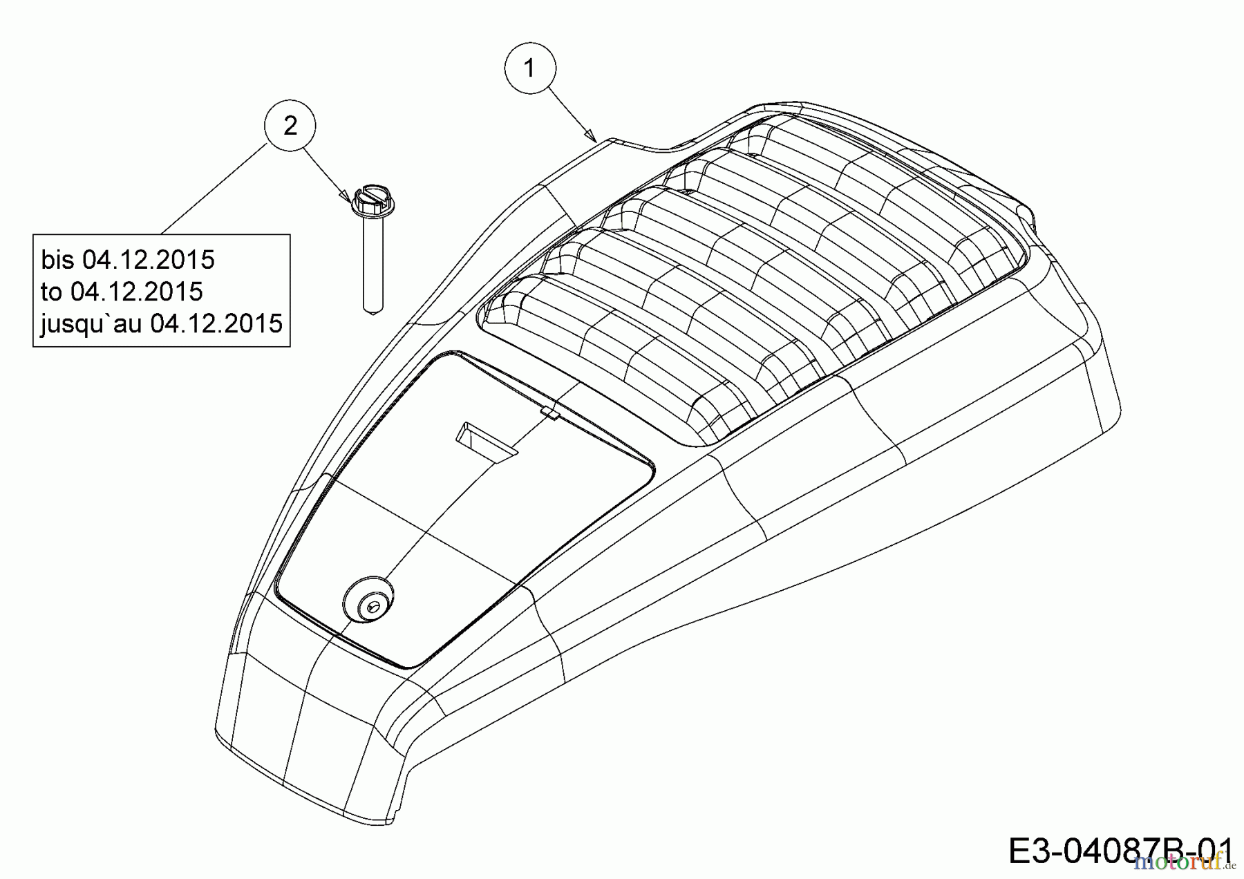  WOLF-Garten Expert Motormäher mit Antrieb Expert 530 A 12A-PUKC650  (2016) Motorhaube