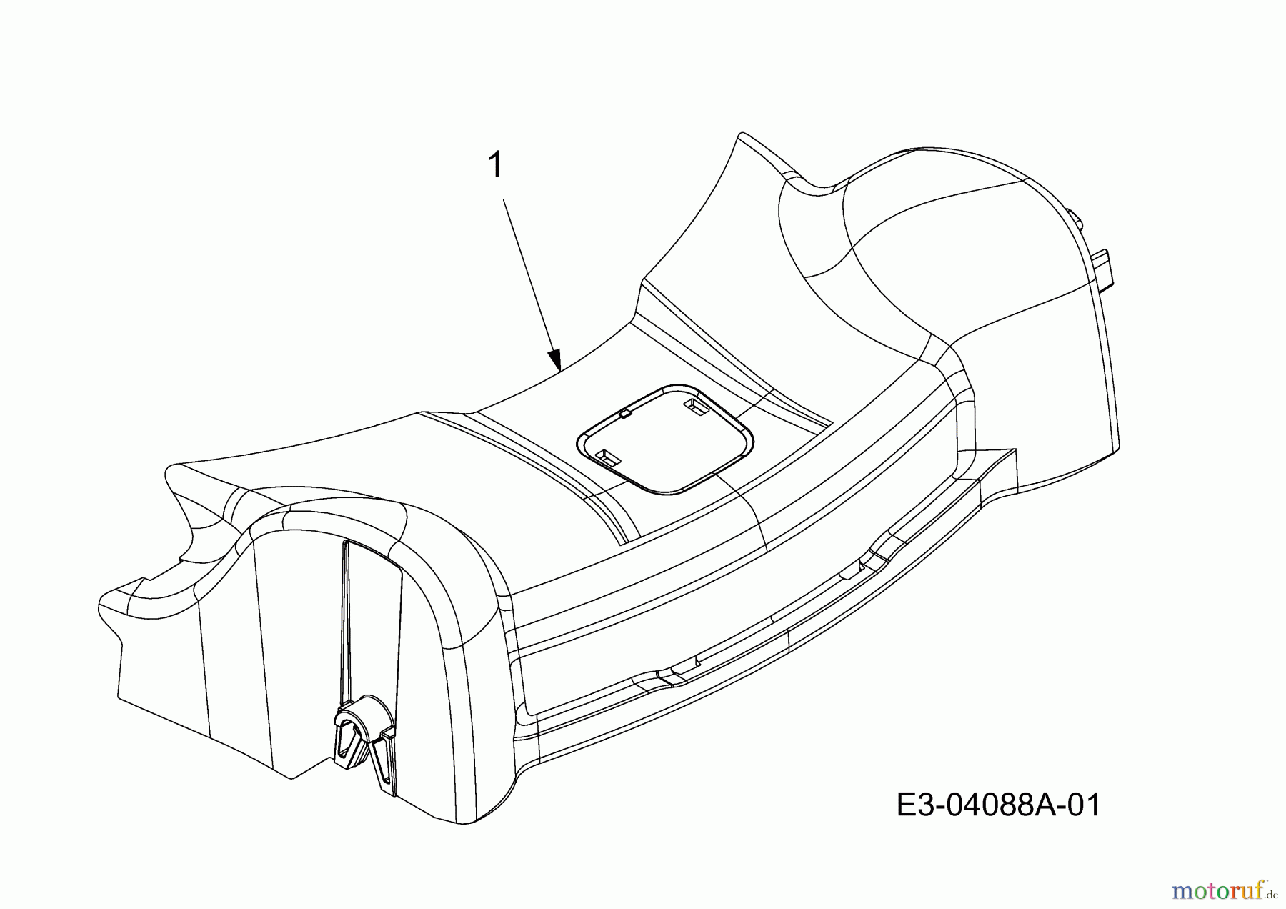  Wolf-Garten Motormäher mit Antrieb S 5300 A 12A-PO5M650  (2015) Abdeckung Vorderachse