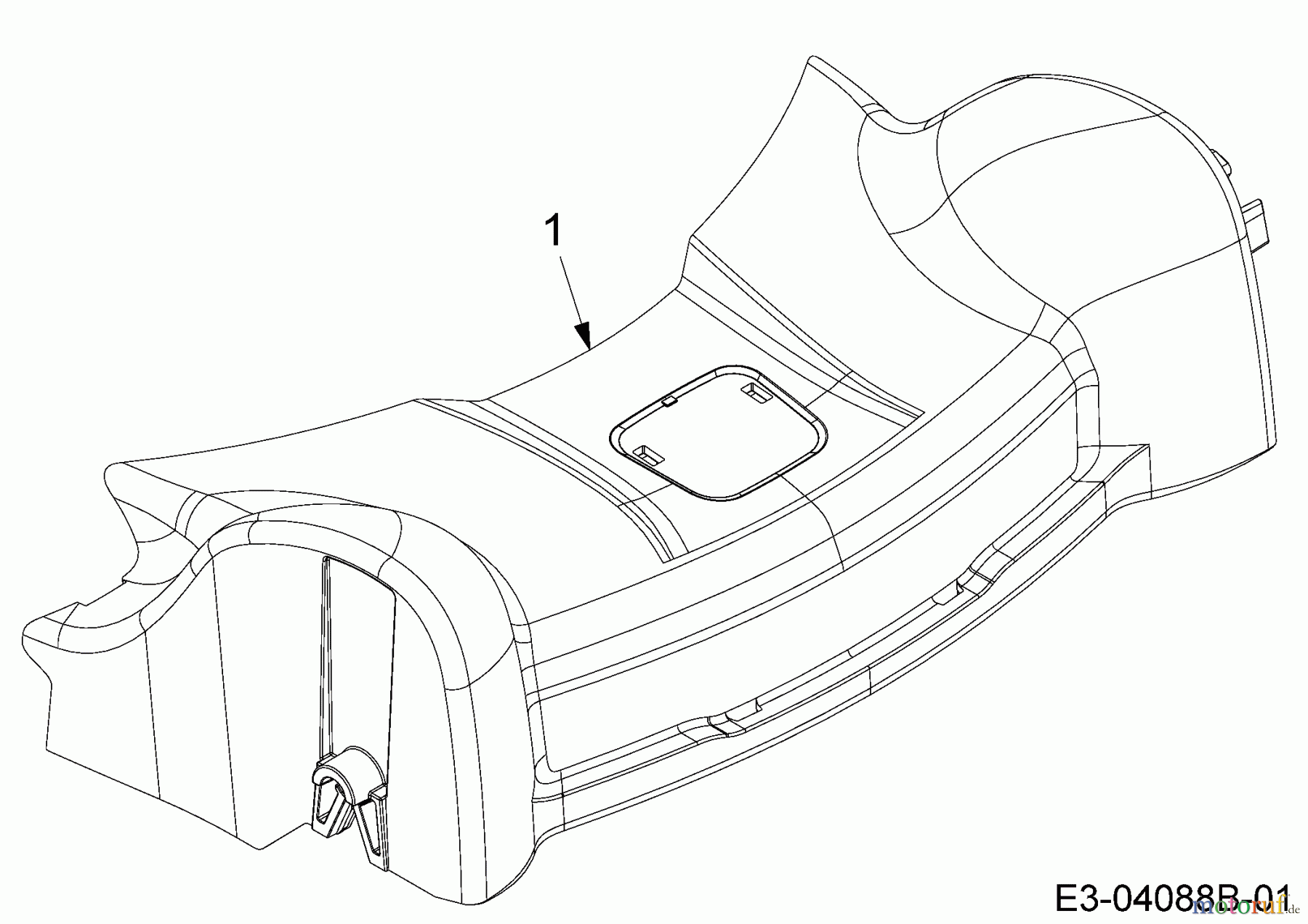  Wolf-Garten Motormäher mit Antrieb S 5300 A 12A-PO5M650  (2016) Abdeckung Vorderachse