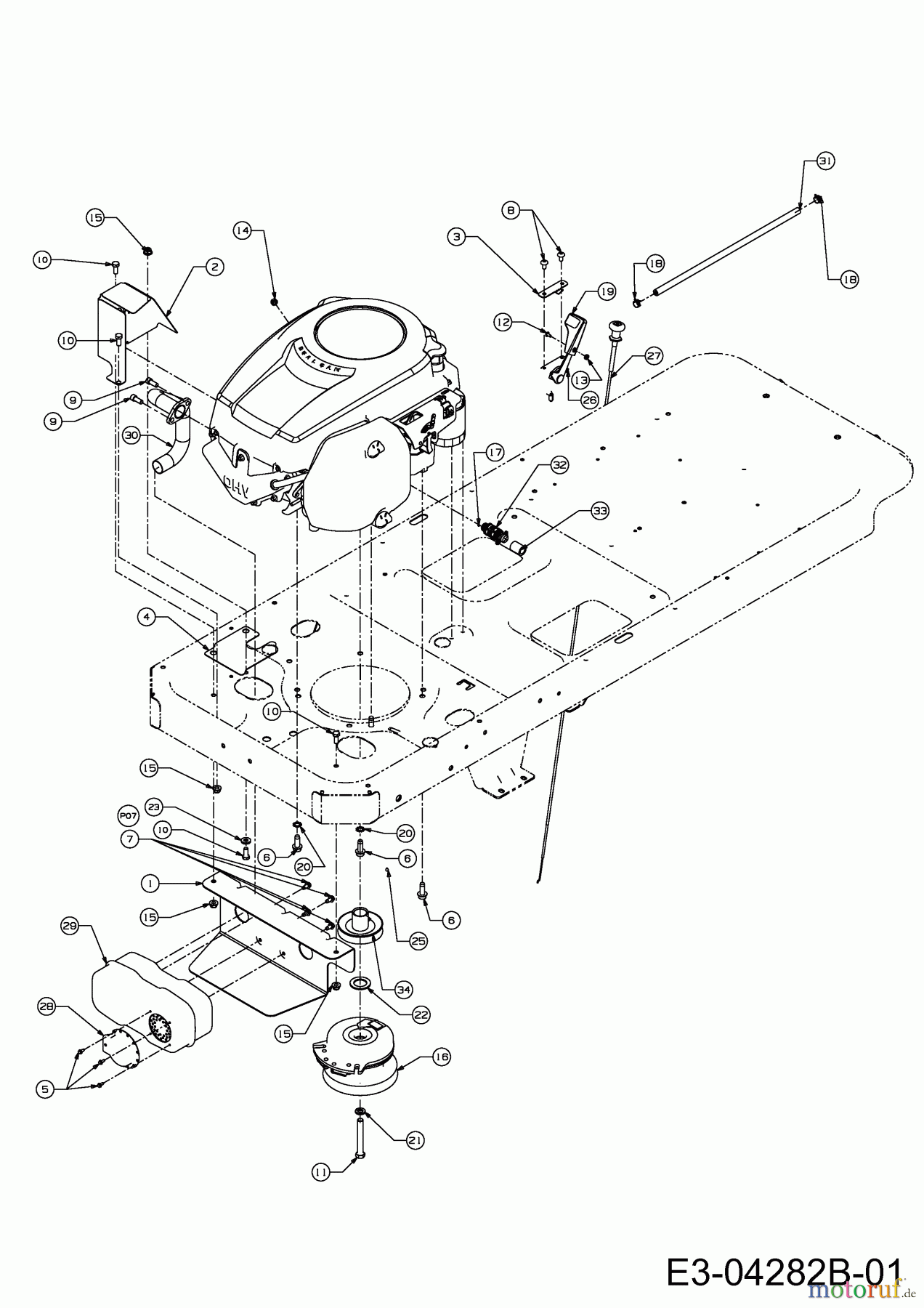  Cub Cadet Zero Turn RZT 42 17AE2ACG603  (2010) Elektromagnetkupplung, Motorzubehör