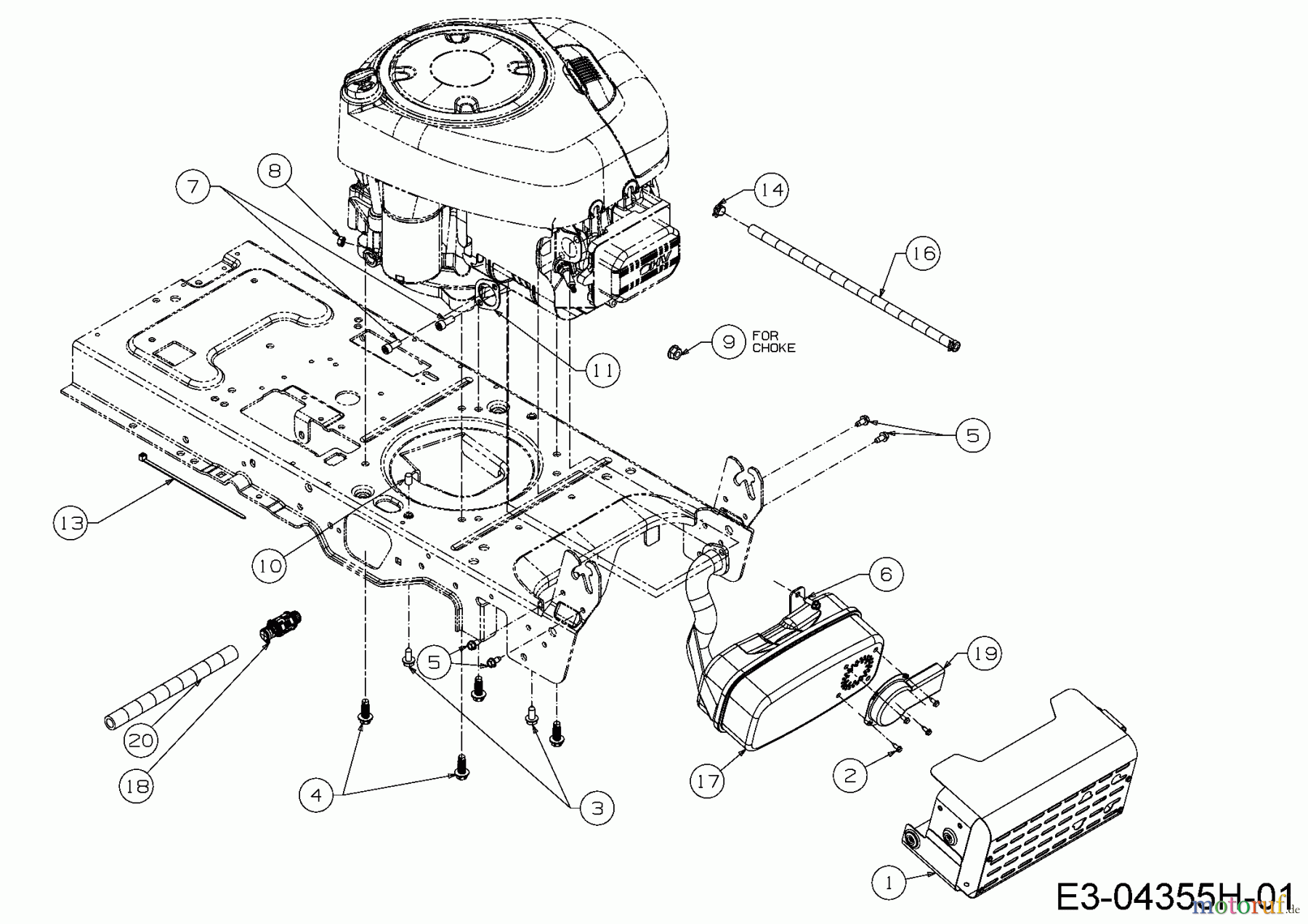  Massey Ferguson Rasentraktoren MF 42-18 SH 13HD93GG695  (2016) Motorzubehör