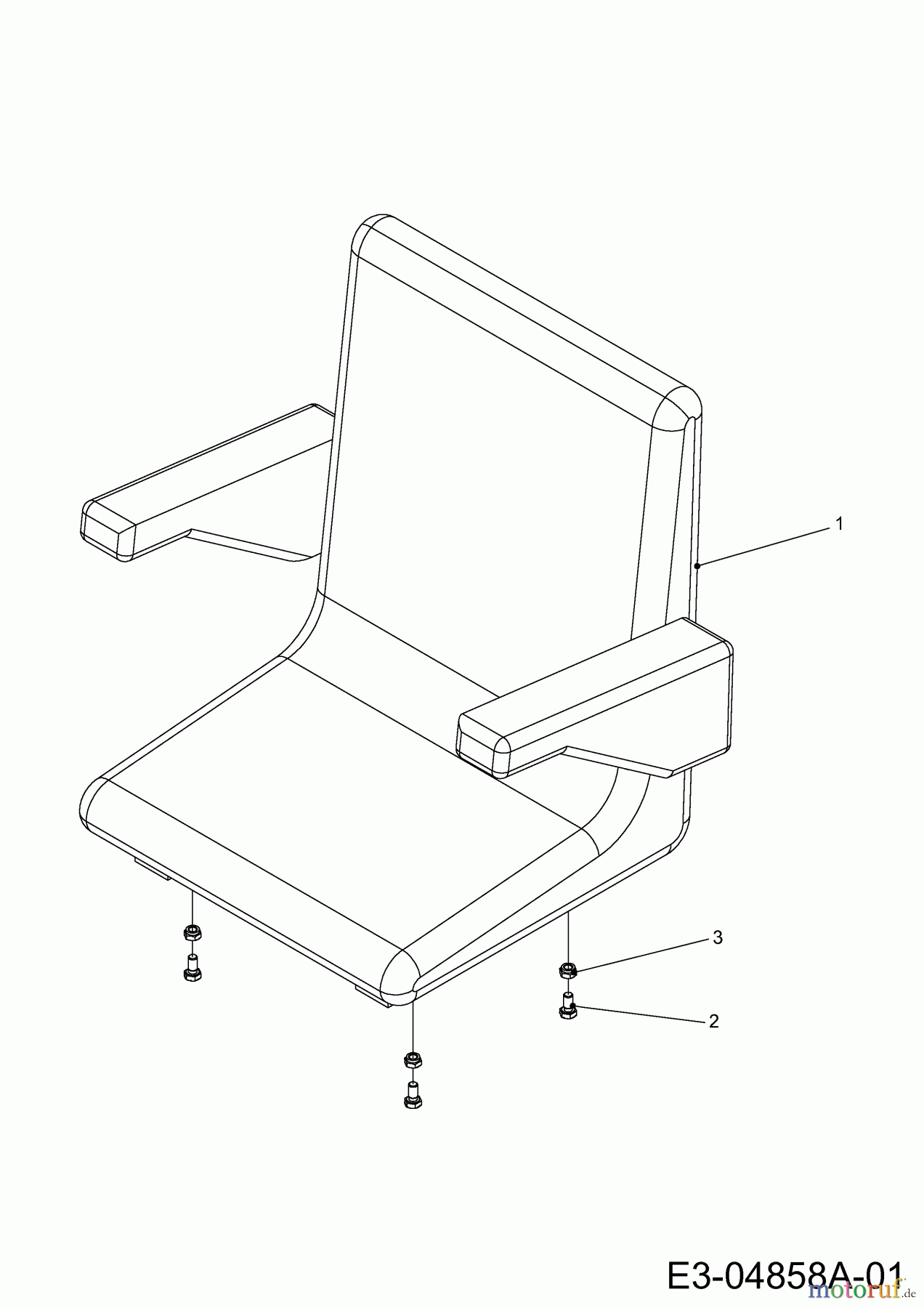  MTD Zubehör Zubehör Kompakttraktoren Sitz für CC 2000/3000 RD Serie, Deluxe 596-212-600  (2012) Sitz