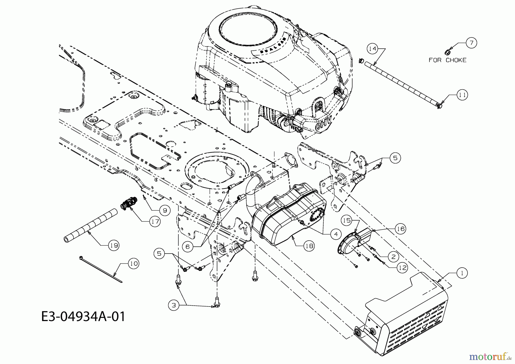  Gutbrod Rasentraktoren GLX 92 RH 13AV51GE690  (2009) Motorzubehör