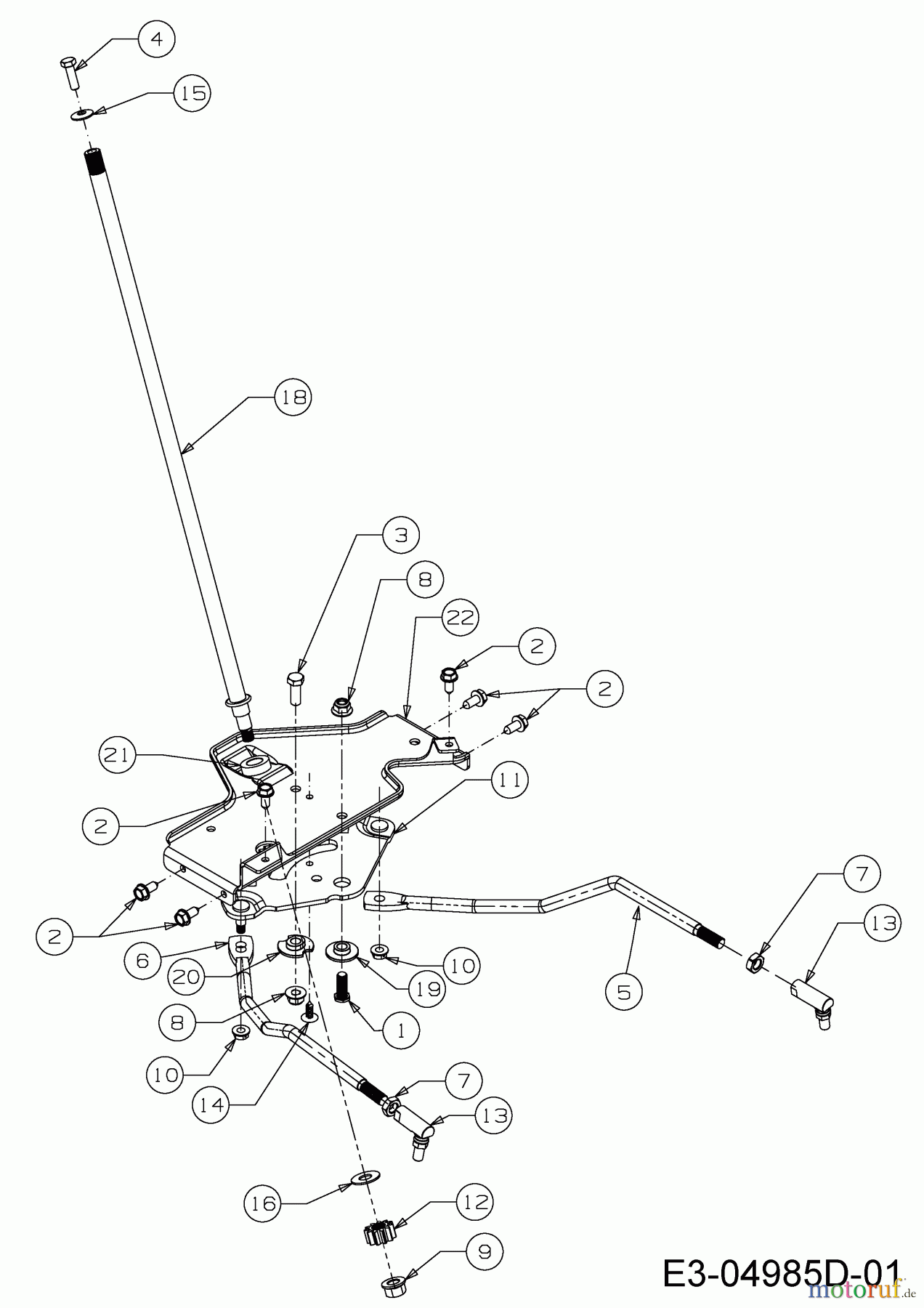  Massey Ferguson Rasentraktoren MF 36-18 RD 13HD91GE695  (2015) Lenkung
