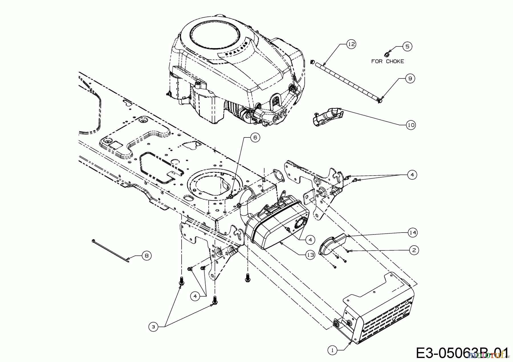  Cub Cadet Rasentraktoren LT3 PS107K 13AV79DG603  (2018) Motorzubehör