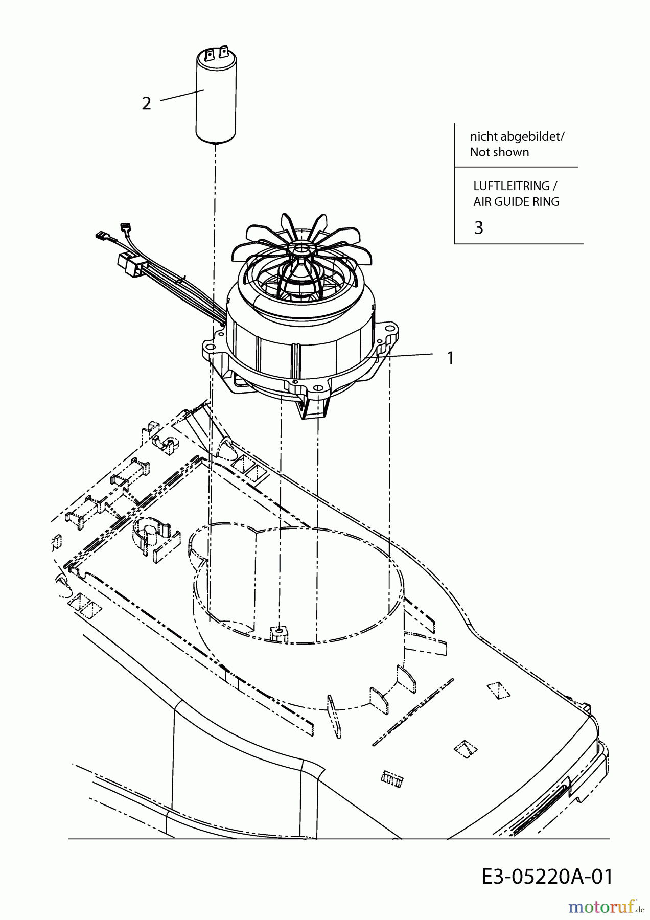  Terradena Elektromäher EM 1000 18D-U1D-651  (2010) Motor