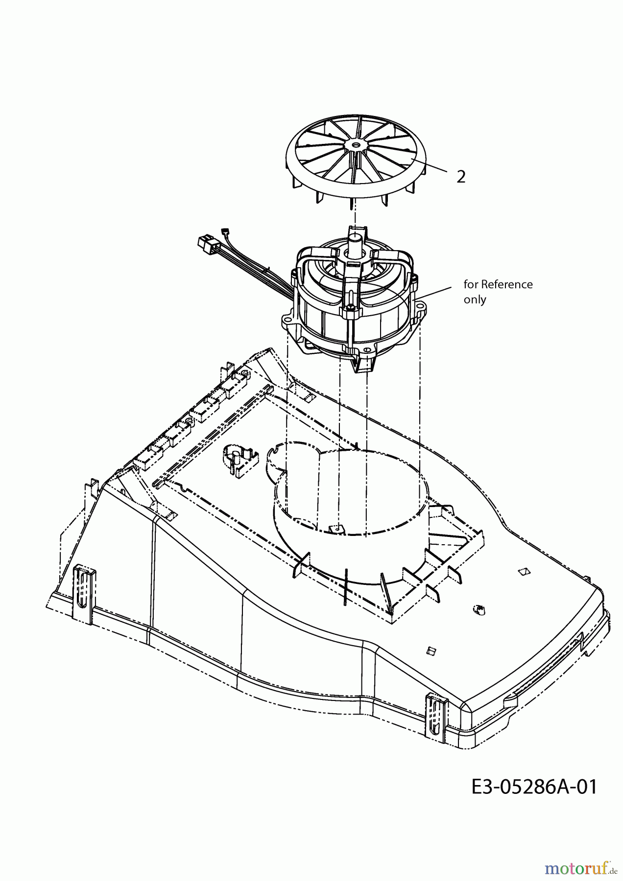  Mastercut ältere Modelle Elektromäher E 380 18D-S0J-659  (2010) Motor