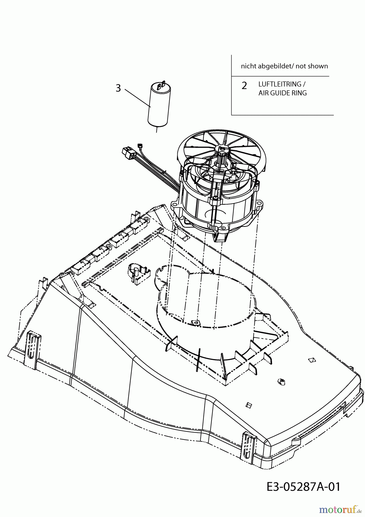  Mastercut ältere Modelle Elektromäher E 380 18C-S0J-659  (2010) Motor