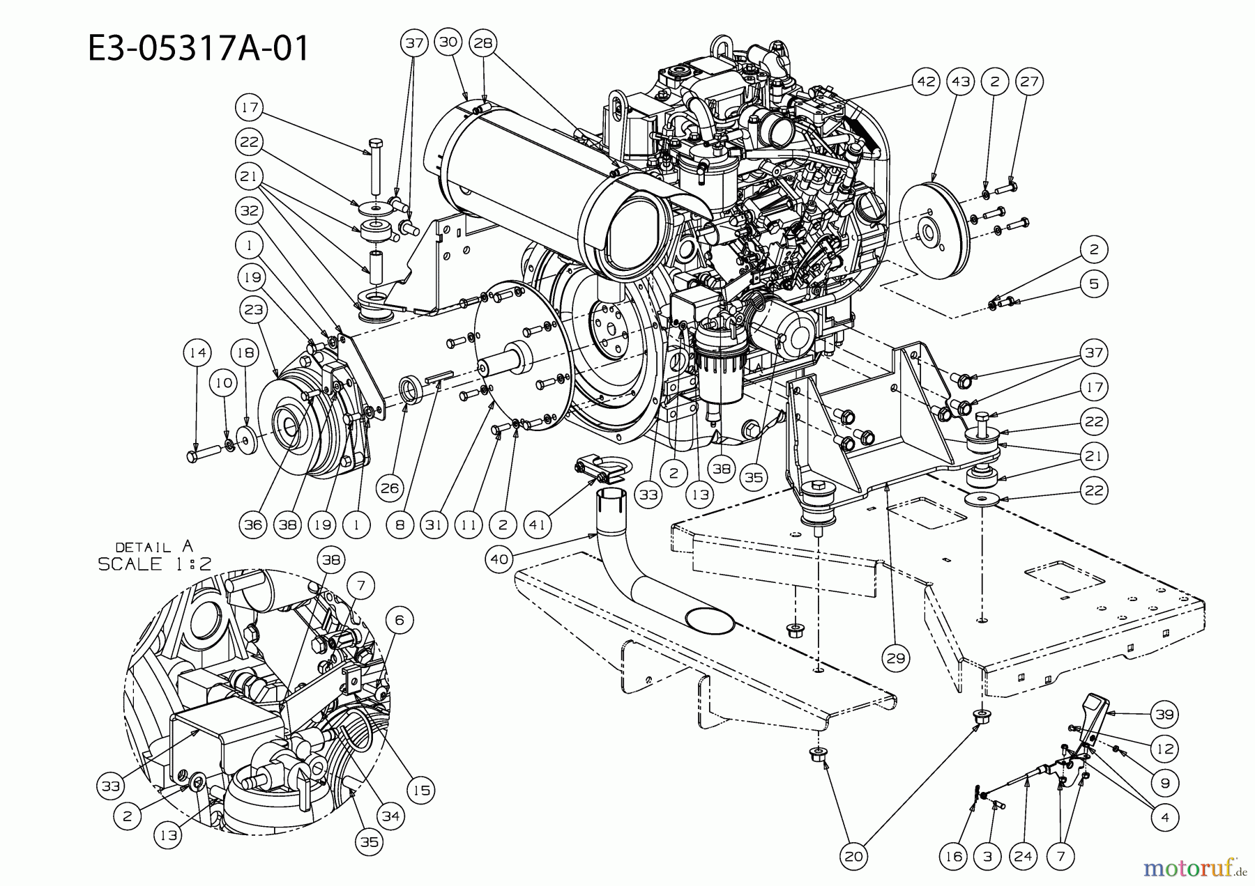  Cub Cadet Zero Turn Tank S 53AY8DU6603  (2010) Motor bis 12.10.2009