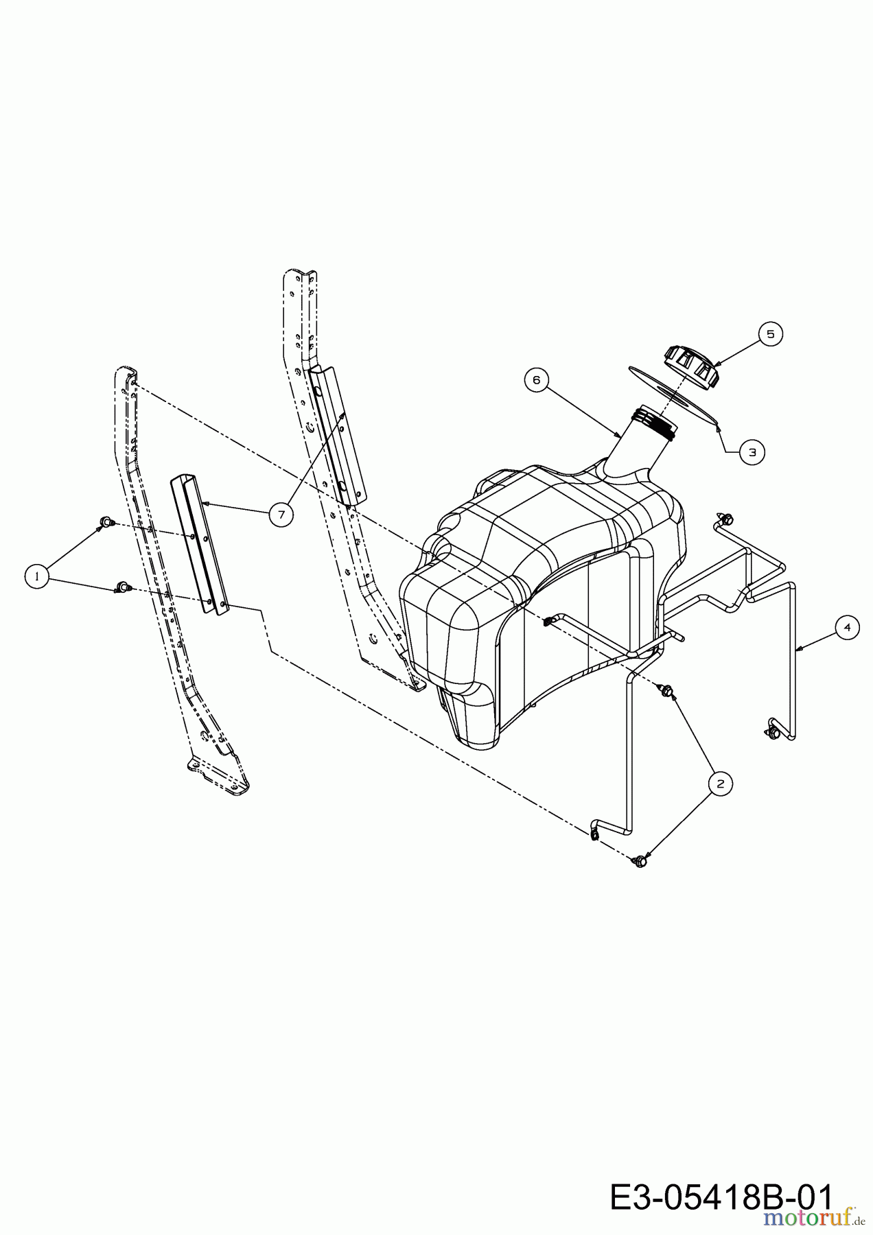  Cub Cadet Rasentraktoren CC 1018 AN 13HD90AN603  (2014) Tank