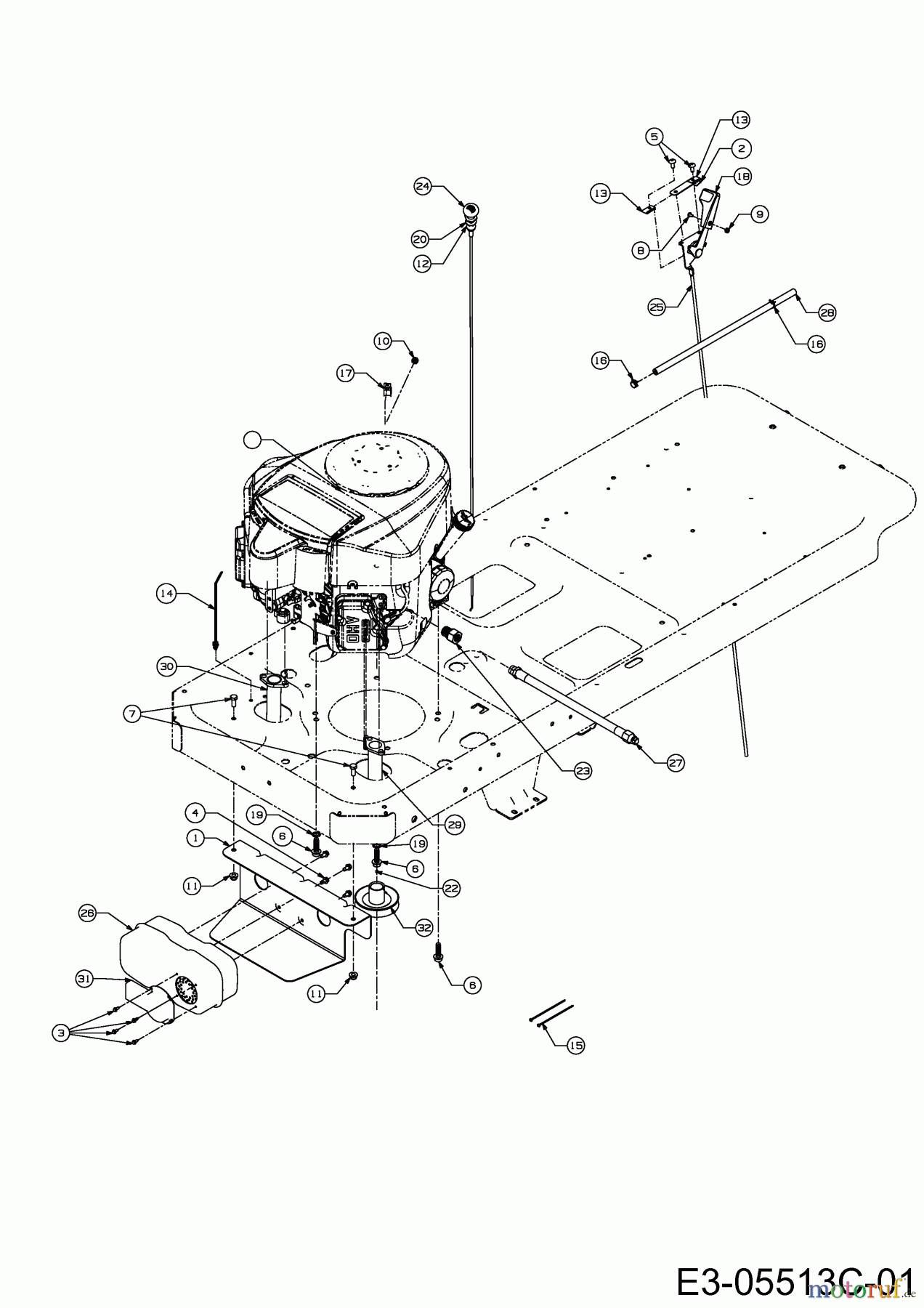  Cub Cadet Zero Turn RZT 54 17AI2ACK603  (2013) Choke- und Gaszug, Motorzubehör