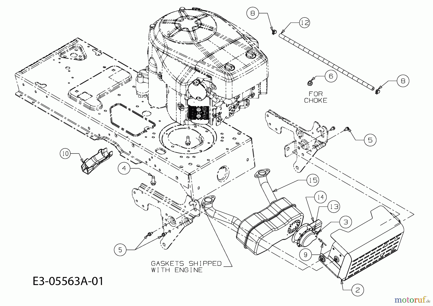  MTD ältere Modelle Rasentraktoren Platinum SD 25/107 H 13AI793G686  (2010) Motorzubehör