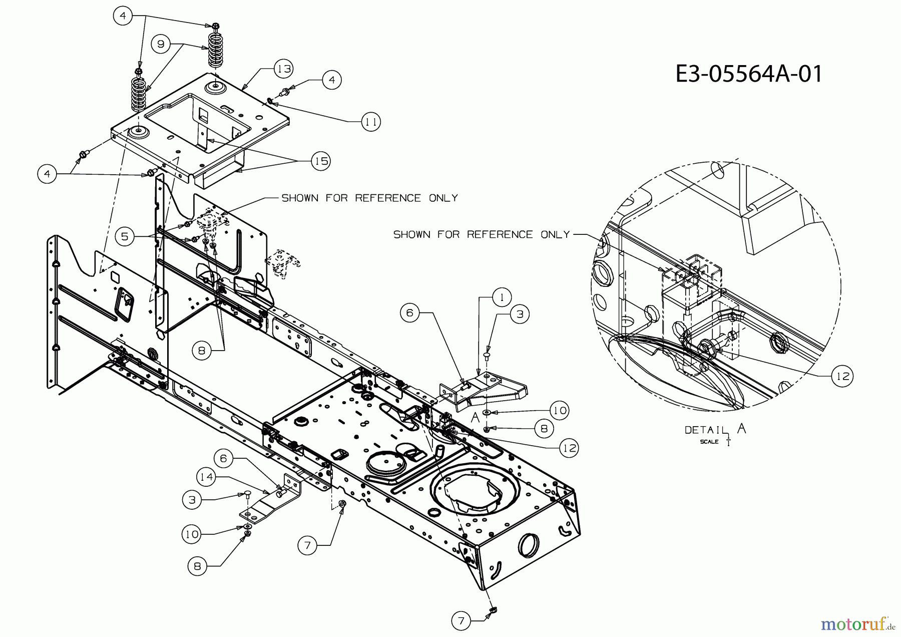  Massey Ferguson Rasentraktoren MF 30-15 RH 13AV715A695  (2010) Rahmen