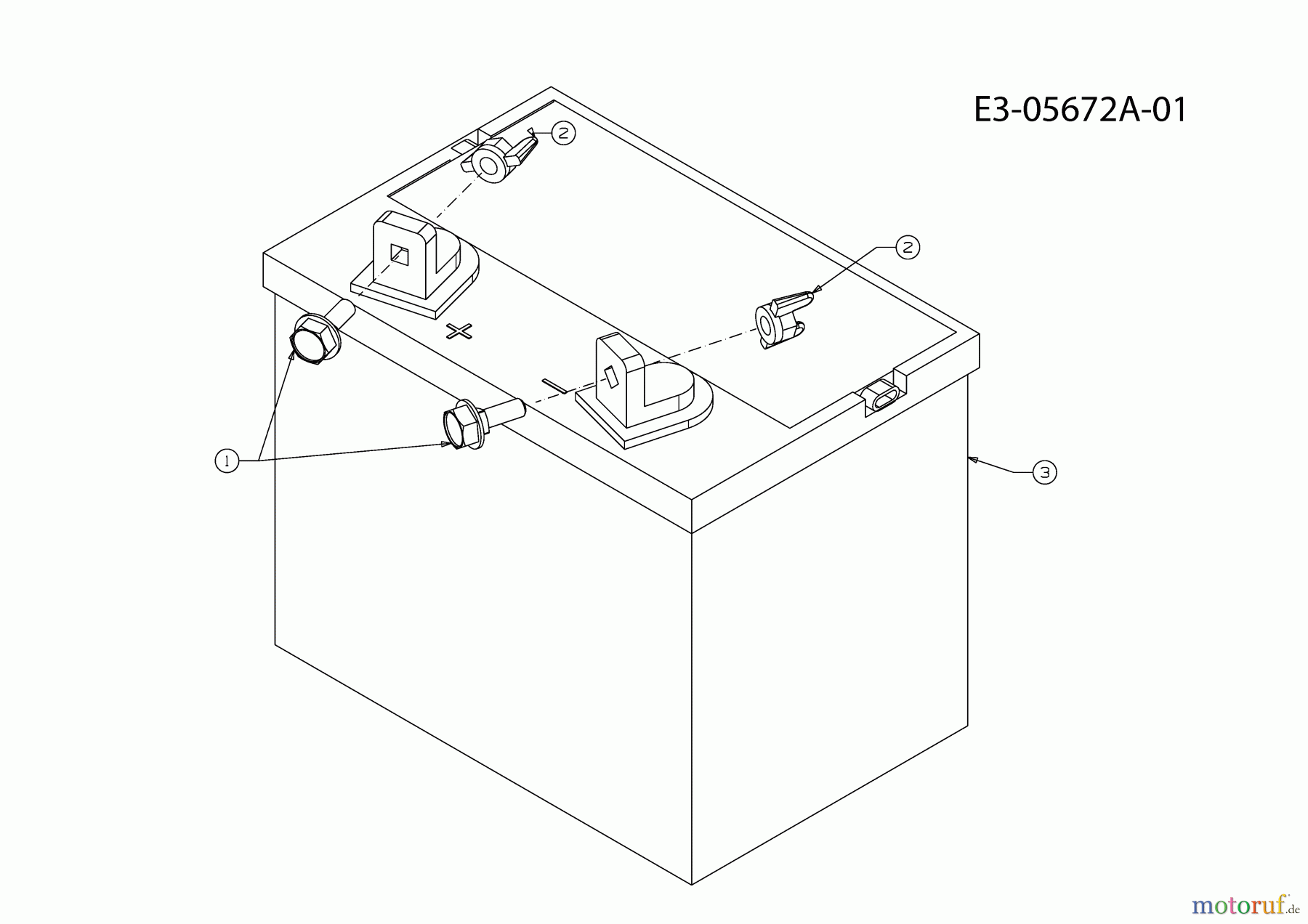  Cub Cadet Gartentraktoren GT 1224 14AI94AP603  (2010) Batterie