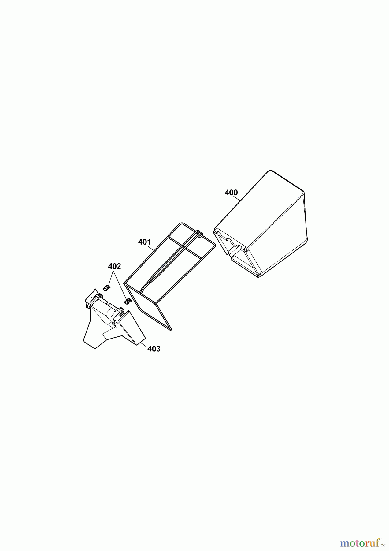  Wolf-Garten Motormäher mit Antrieb 6.46 BA 4619000 Serie D  (2009) Grasfangsack