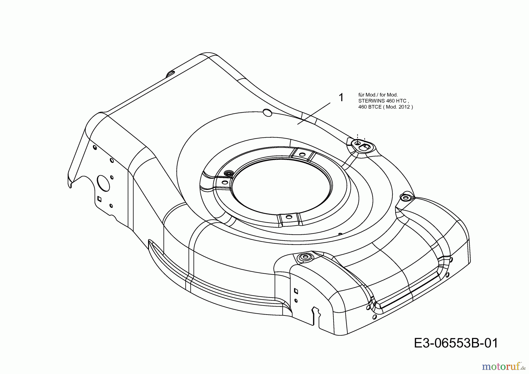  Sterwins Motormäher mit Antrieb 460 HTC 12C-J6AQ638  (2013) Mähwerksgehäuse