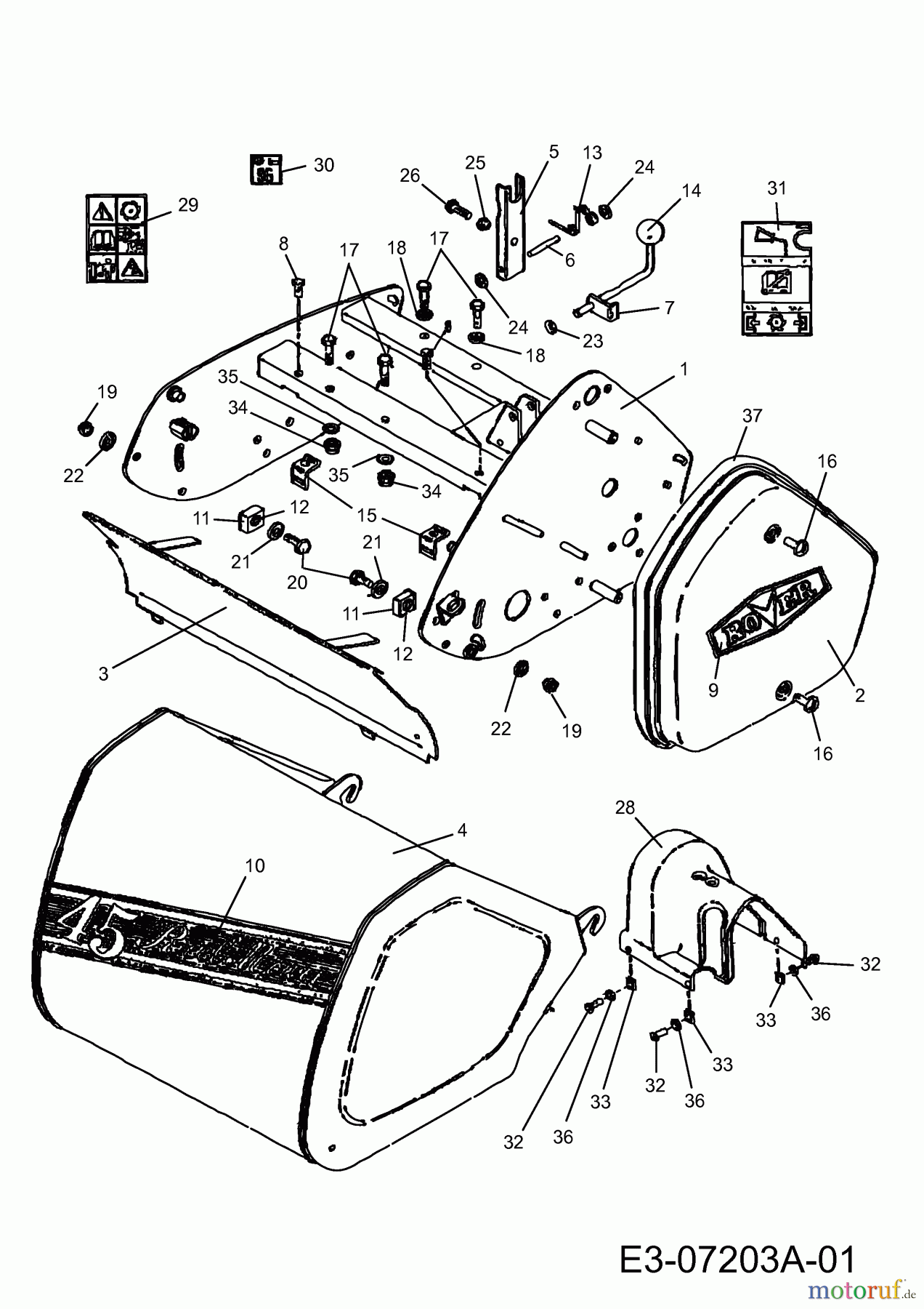  Spindelmäher 45 Reel Mower 845148  (2008) Mähwerksgehäuse