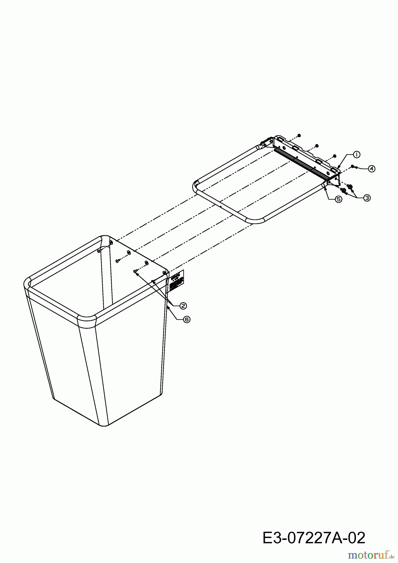  MTD Zubehör Zubehör Zero Turn Grasfangvorrichtung für RZT 54 mit Mähwerk W (54