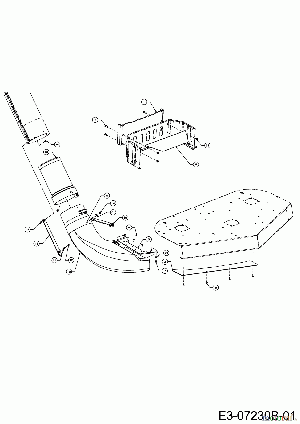 MTD Zubehör Zubehör Zero Turn Grasfangvorrichtung für Z-Force 48 S mit Mähwerk B (48