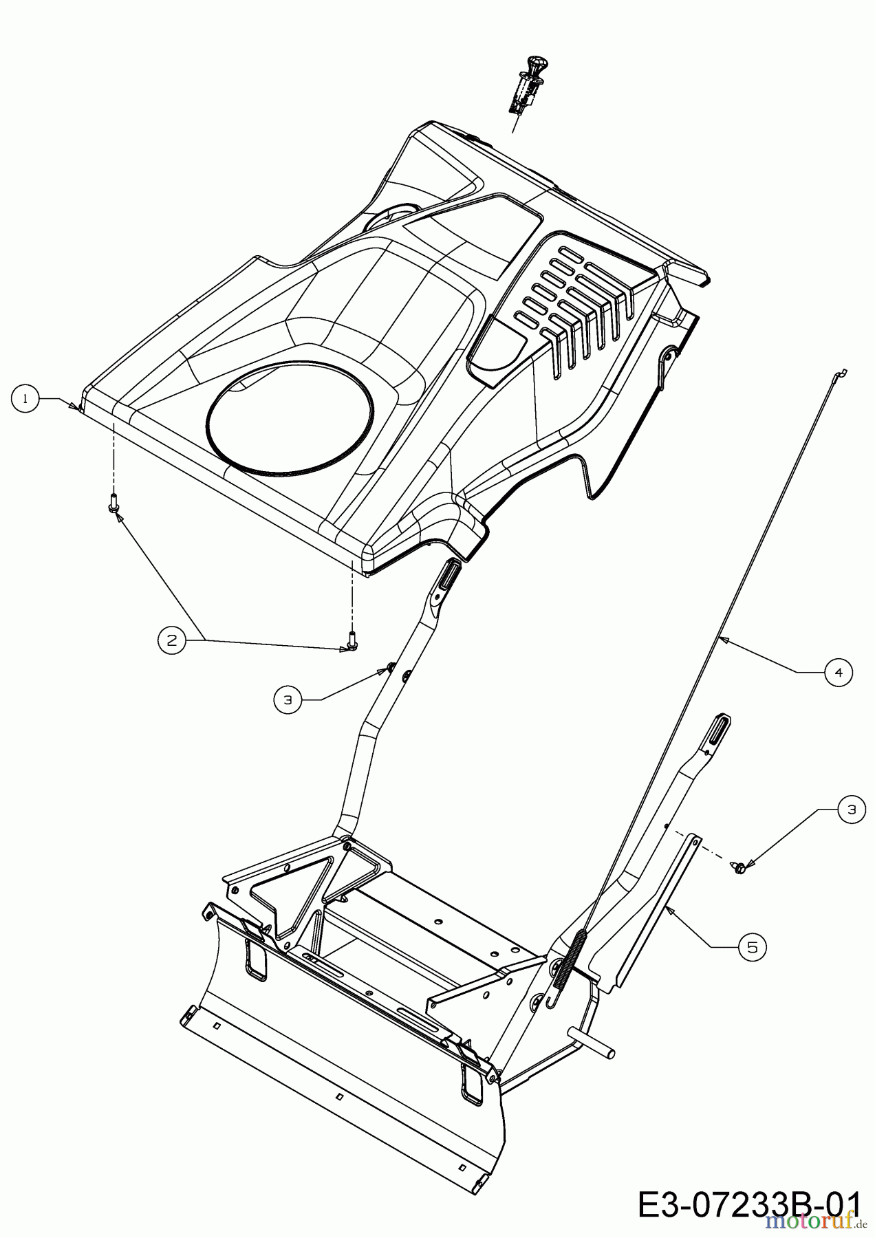  MTD Schneefräsen M 53 31A-2M1E678  (2018) Motorabdeckung