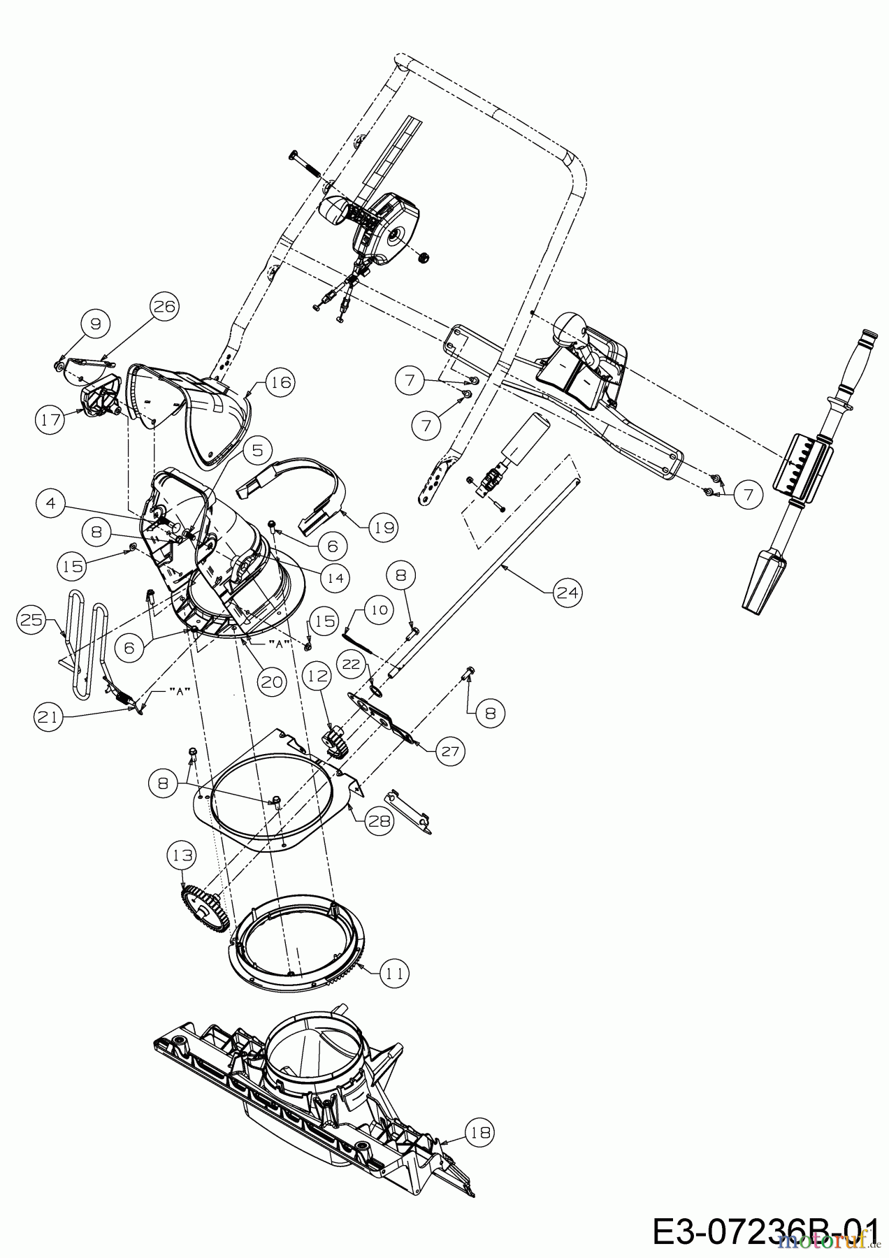  Cub Cadet Schneefräsen 221 LHP 31AR2T6D603  (2019) Auswurfschacht