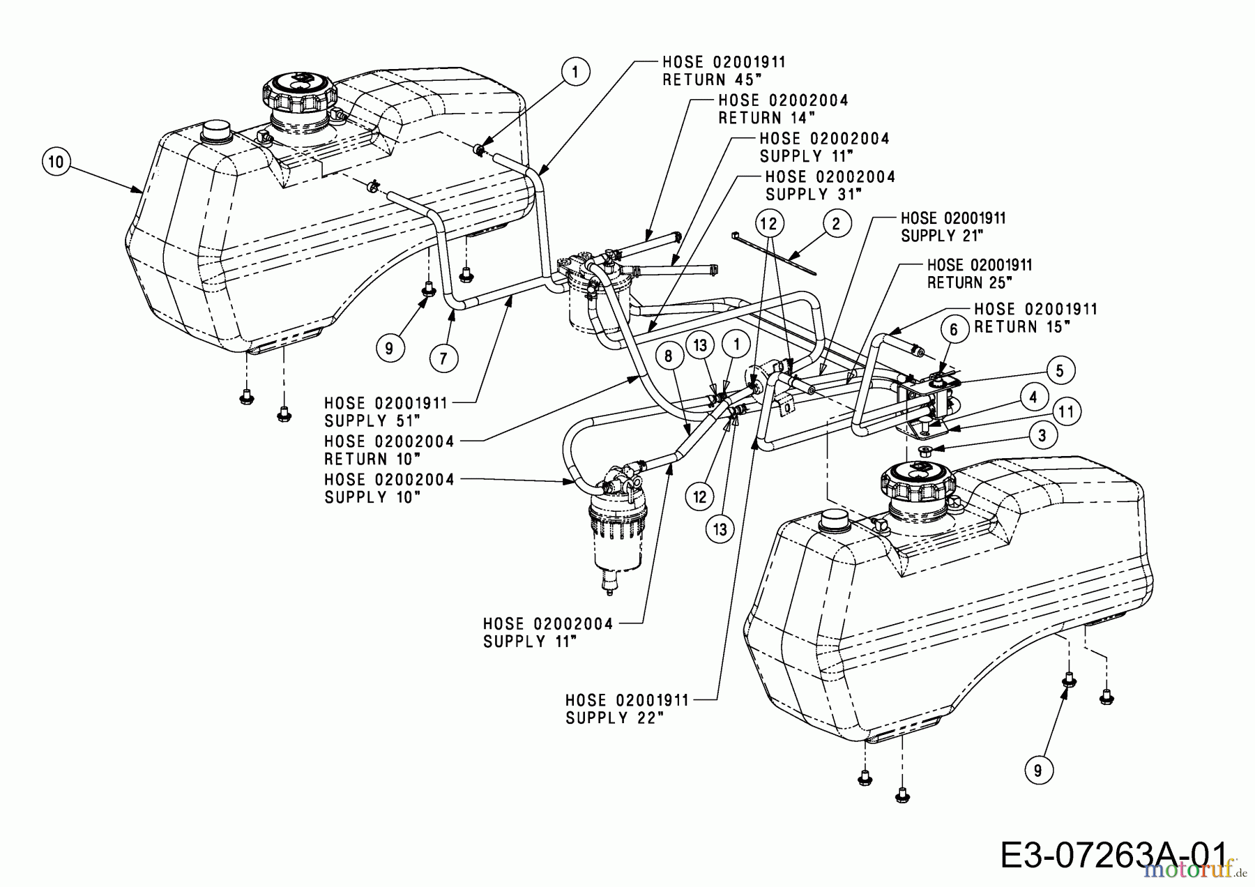  Cub Cadet Zero Turn Tank S 53AY8DU6603  (2011) Tank