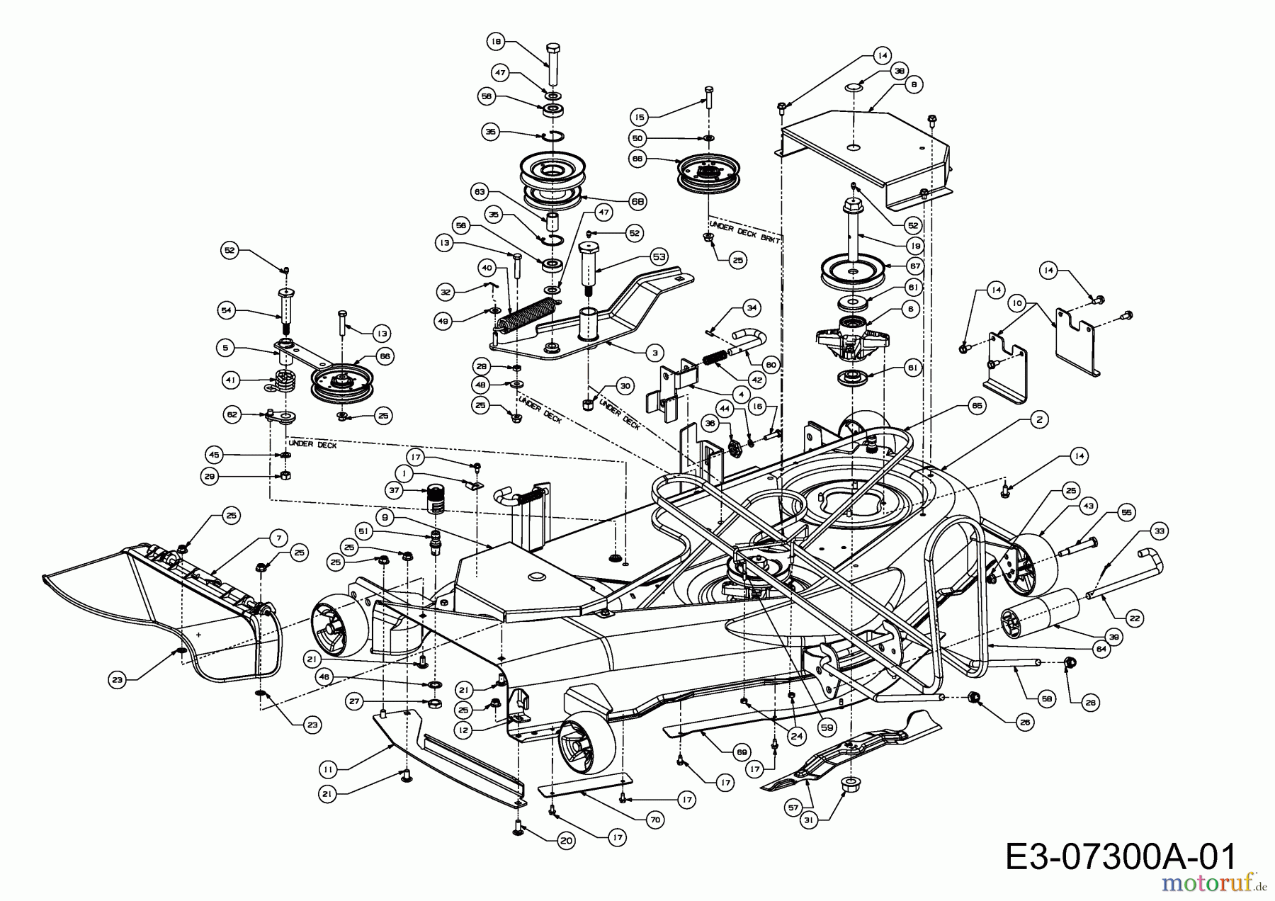  MTD Zubehör Zubehör Garten- und Rasentraktoren Mähwerke für GTX 2100, Mähwerk 50