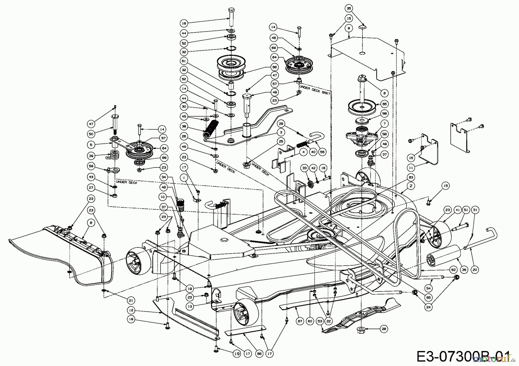  MTD Zubehör Zubehör Garten- und Rasentraktoren Mähwerke für GTX 2100, Mähwerk 50