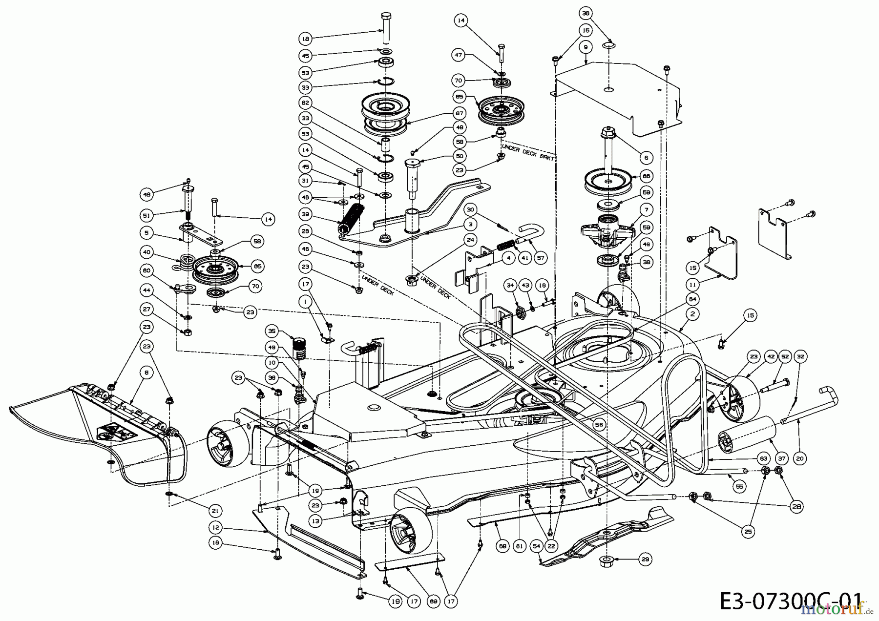  MTD Zubehör Zubehör Garten- und Rasentraktoren Mähwerke für GTX 2100, Mähwerk 50