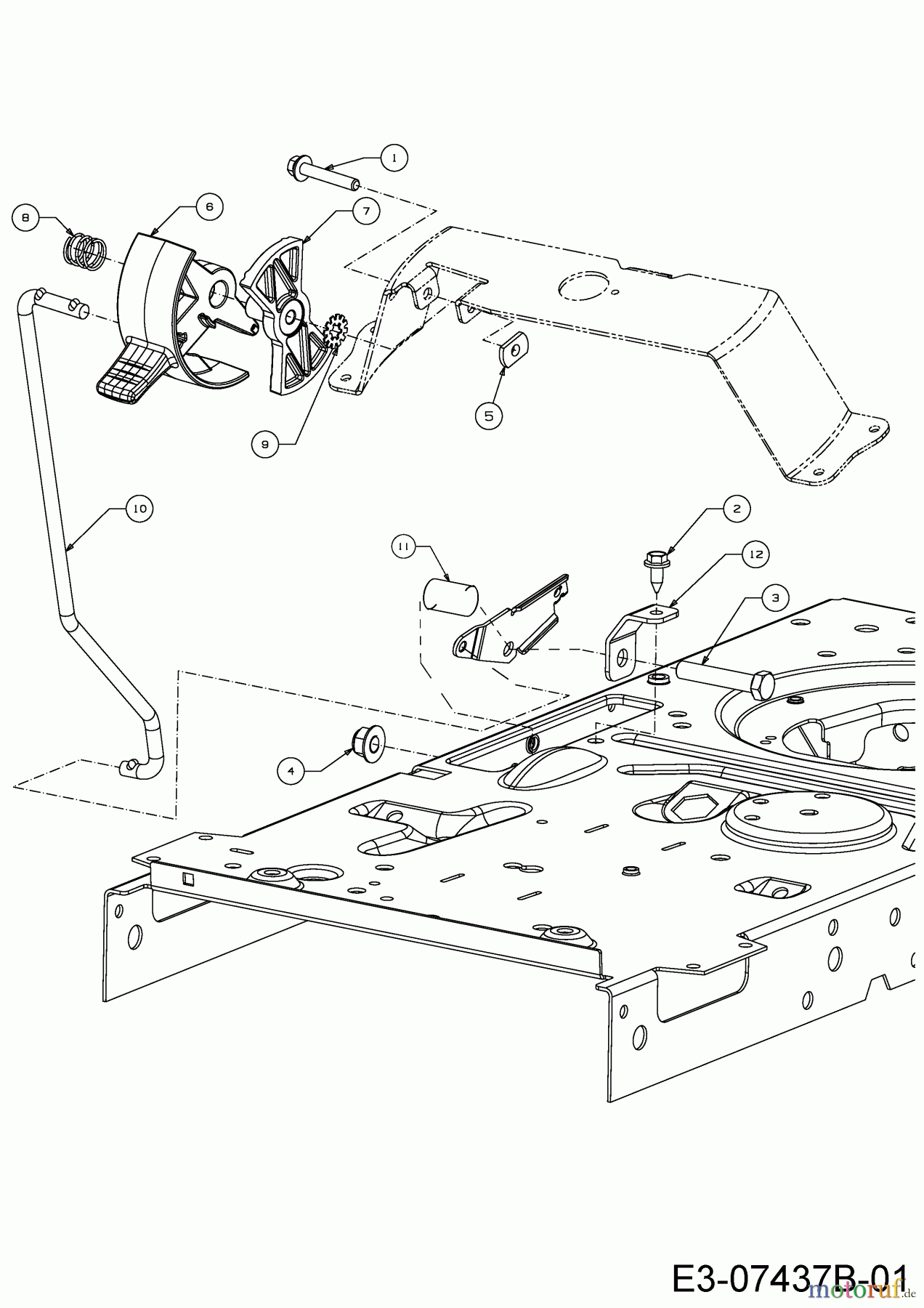  Helington Rasentraktoren H 107 HK 13AG79KG686  (2018) Parkbremse