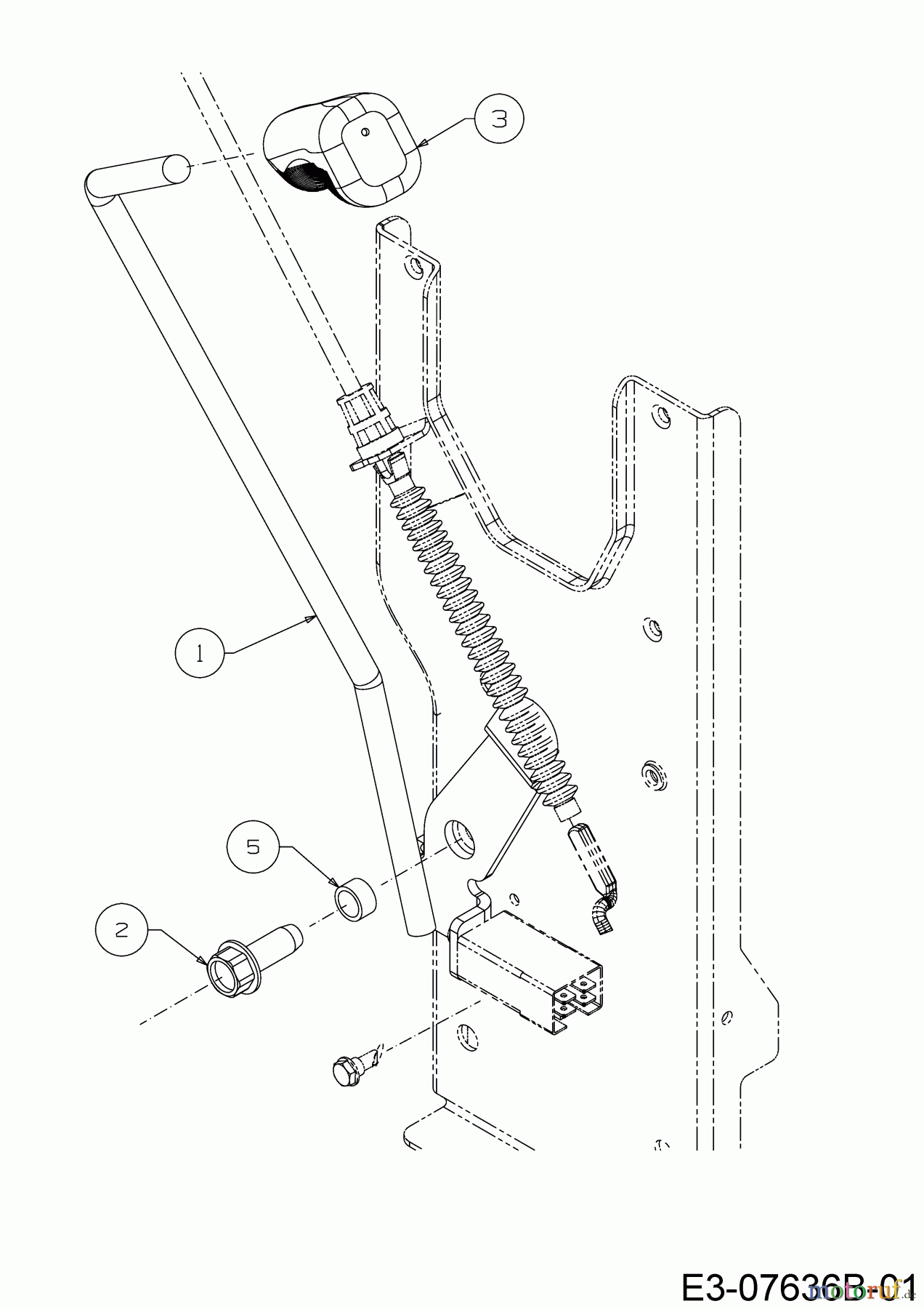  Wolf-Garten Rasentraktoren Scooter Hydro 13A221SD650  (2017) Mähwerkseinschaltung
