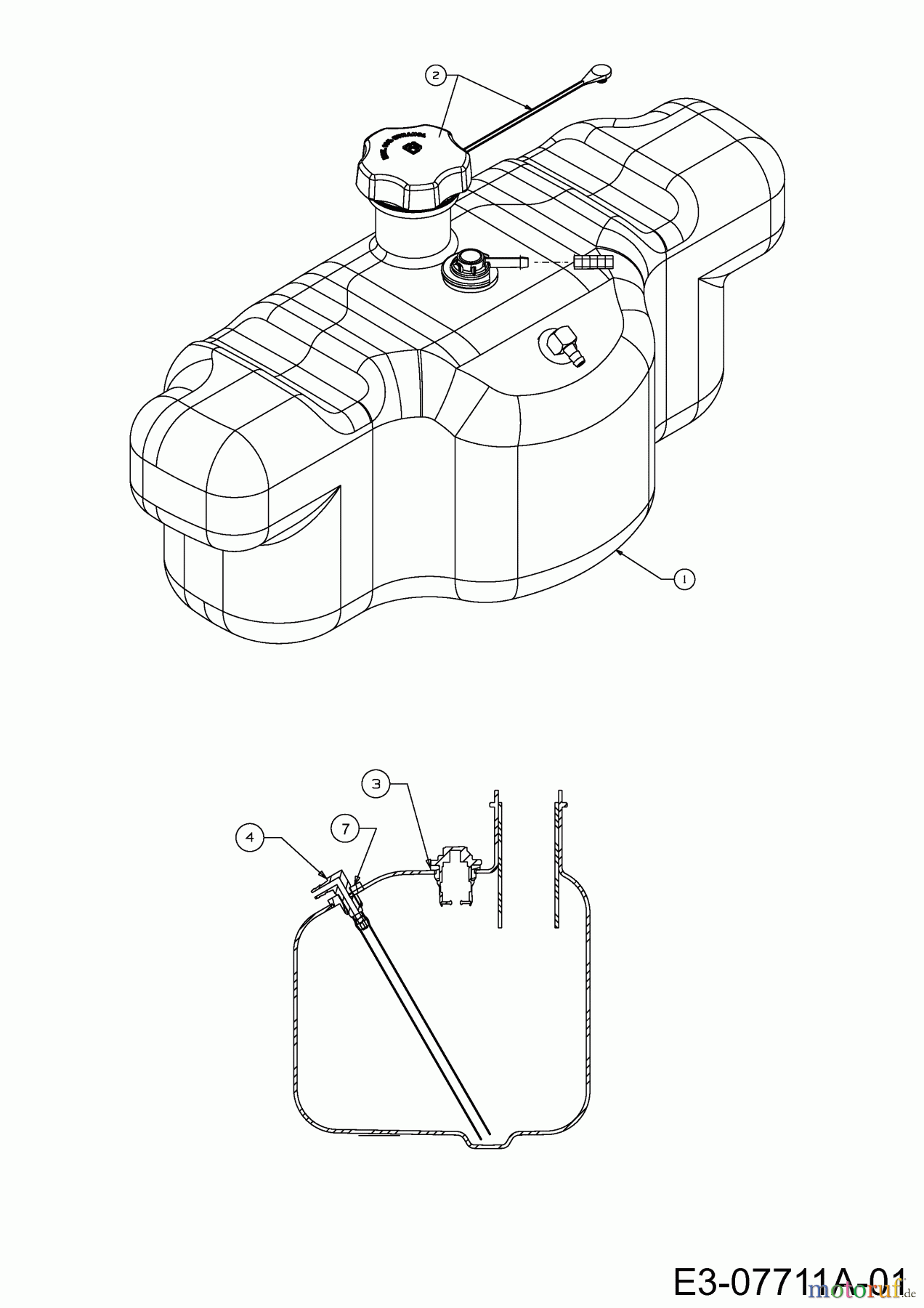  Troy-Bilt Zero Turn Mustang XP 50 17AFCACP011  (2013) Tank