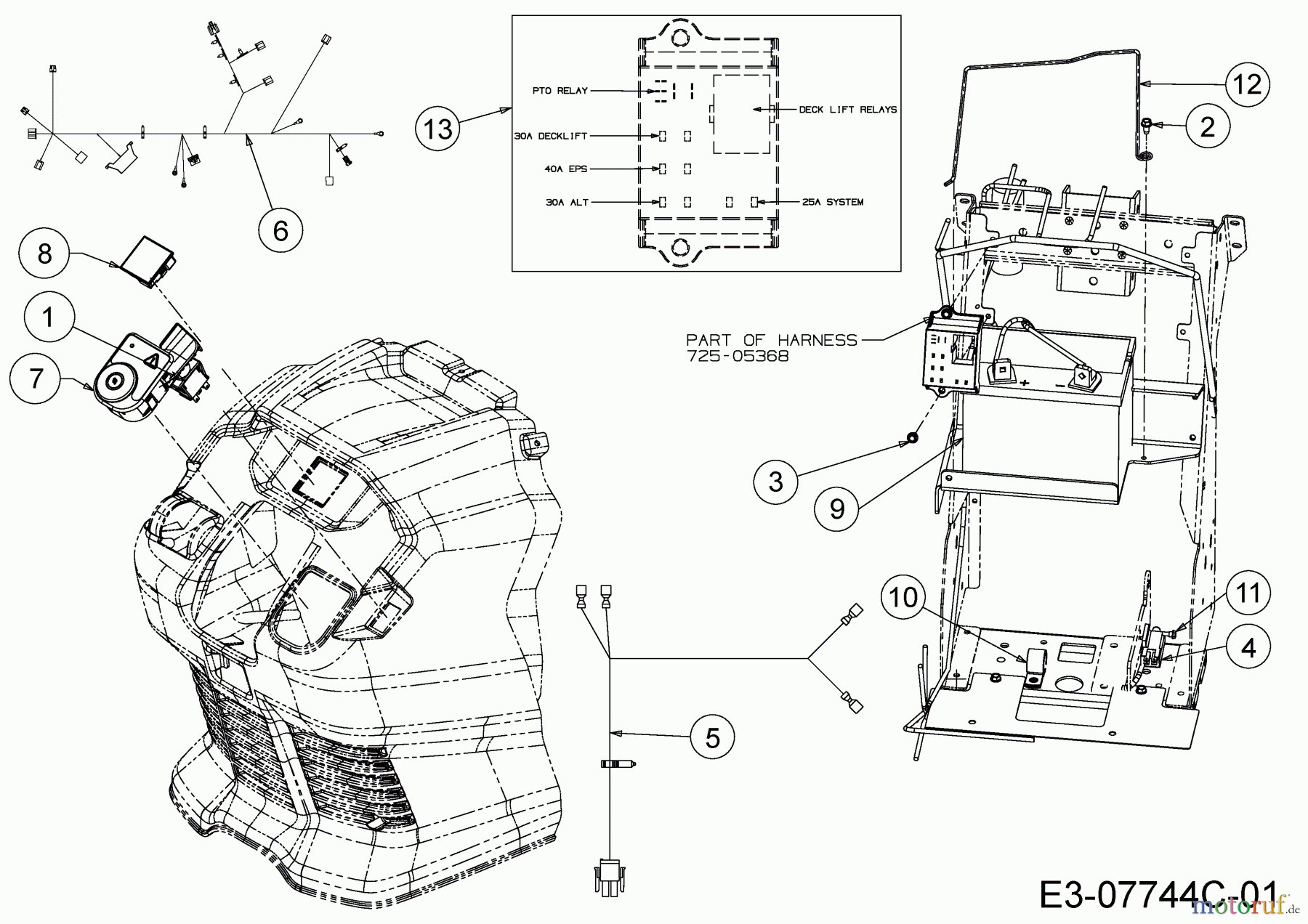  Cub Cadet Gartentraktoren GTX 2100 14A-3GE-603  (2014) Elektroteile