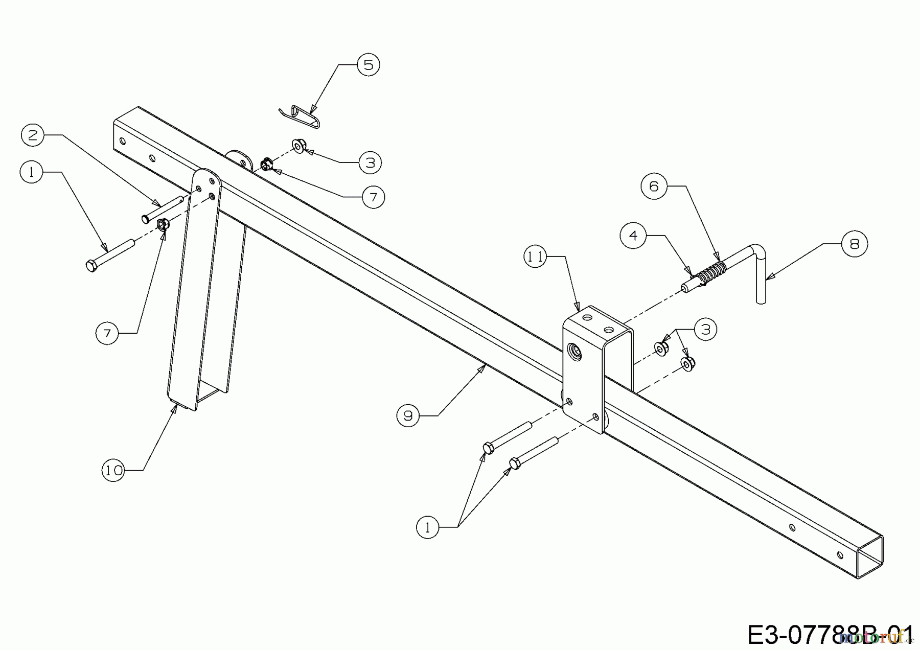 MTD Holzspalter LS 550 24AI550C678 (2016) Zugstange