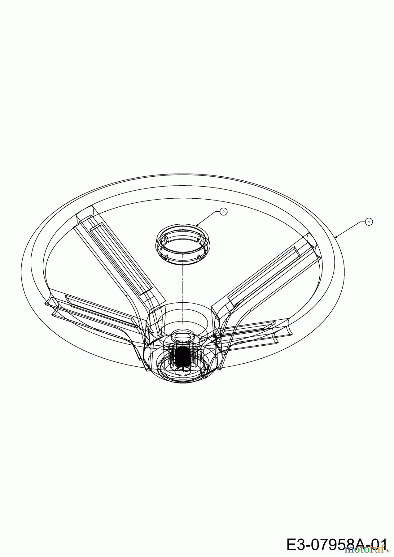  MTD Rasentraktoren SN 155 H 13AP518N670  (2002) Lenkrad
