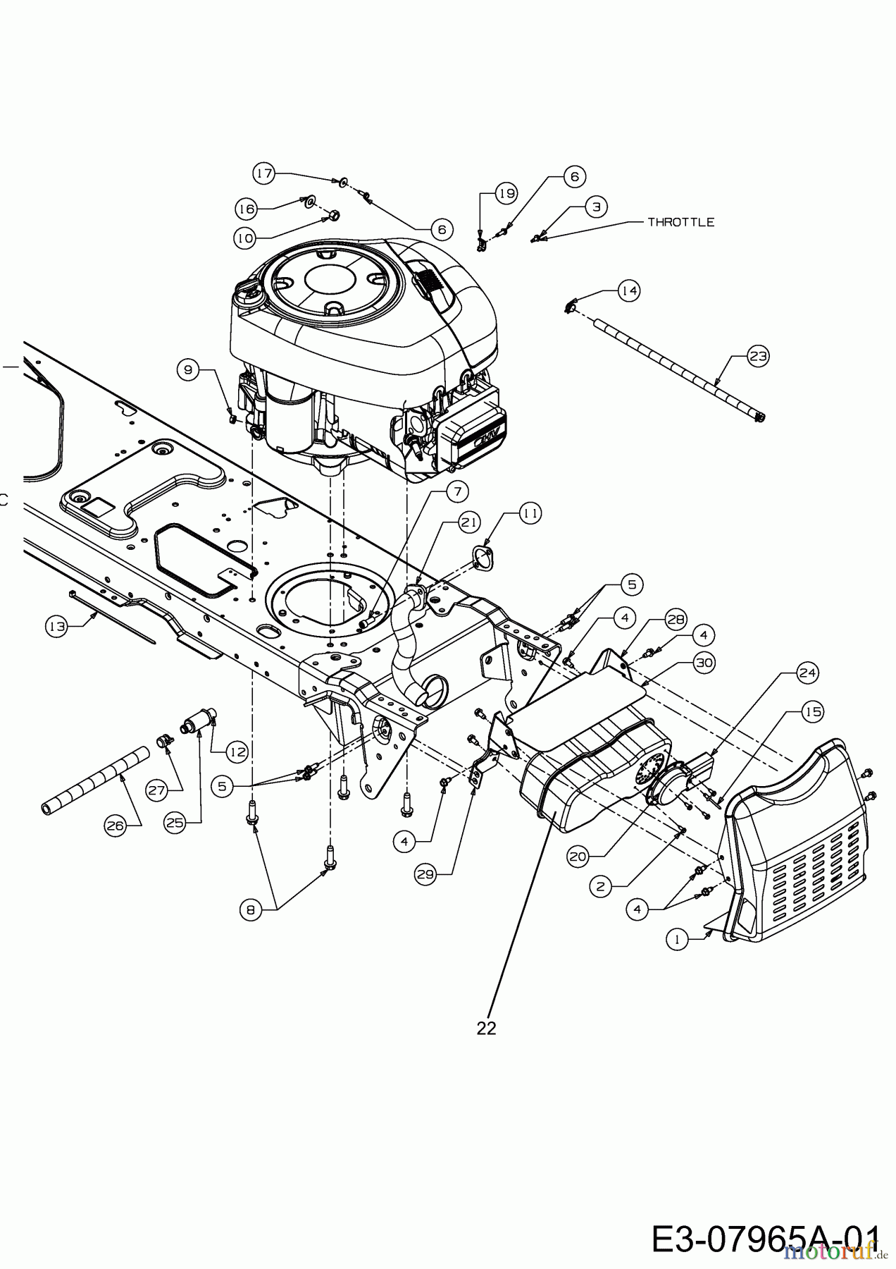  MTD Rasentraktoren SG 155 A 13AP508G678  (2003) Motorzubehör