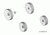 Motormäher 11A-E10V633 (2013) Ersatzteile Räder