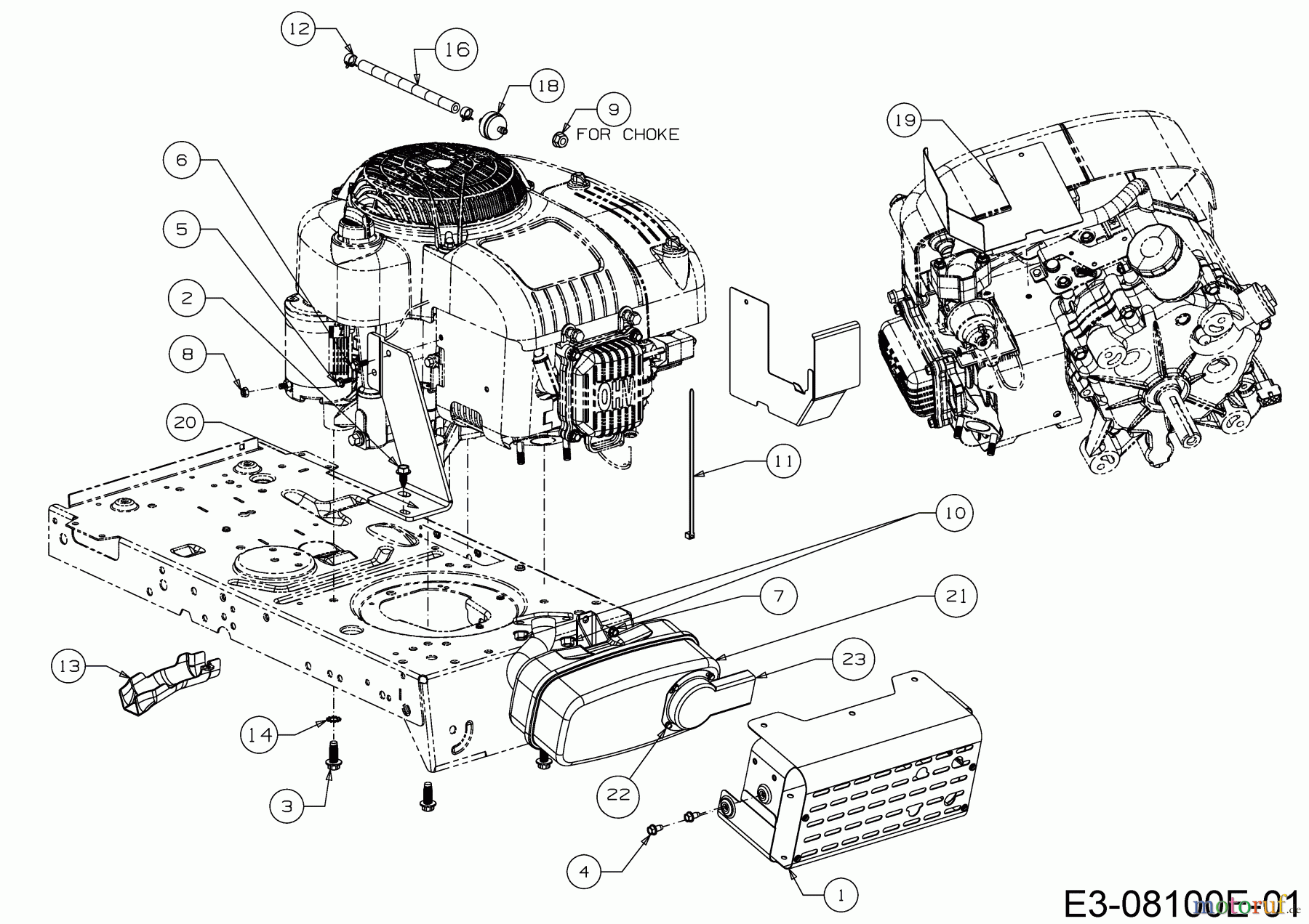  MTD Rasentraktoren DL 96 H 13H2795F677  (2018) Motorzubehör